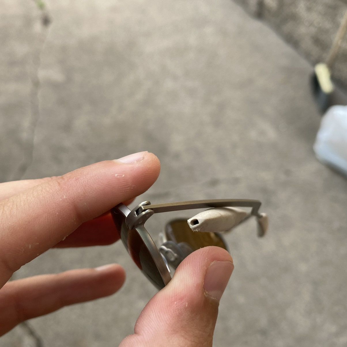 Oakley × Vintage RARE VINTAGE 90s OAKLEY E WIRE TITANIUM SUNGLASSES Size ONE SIZE - 10 Thumbnail