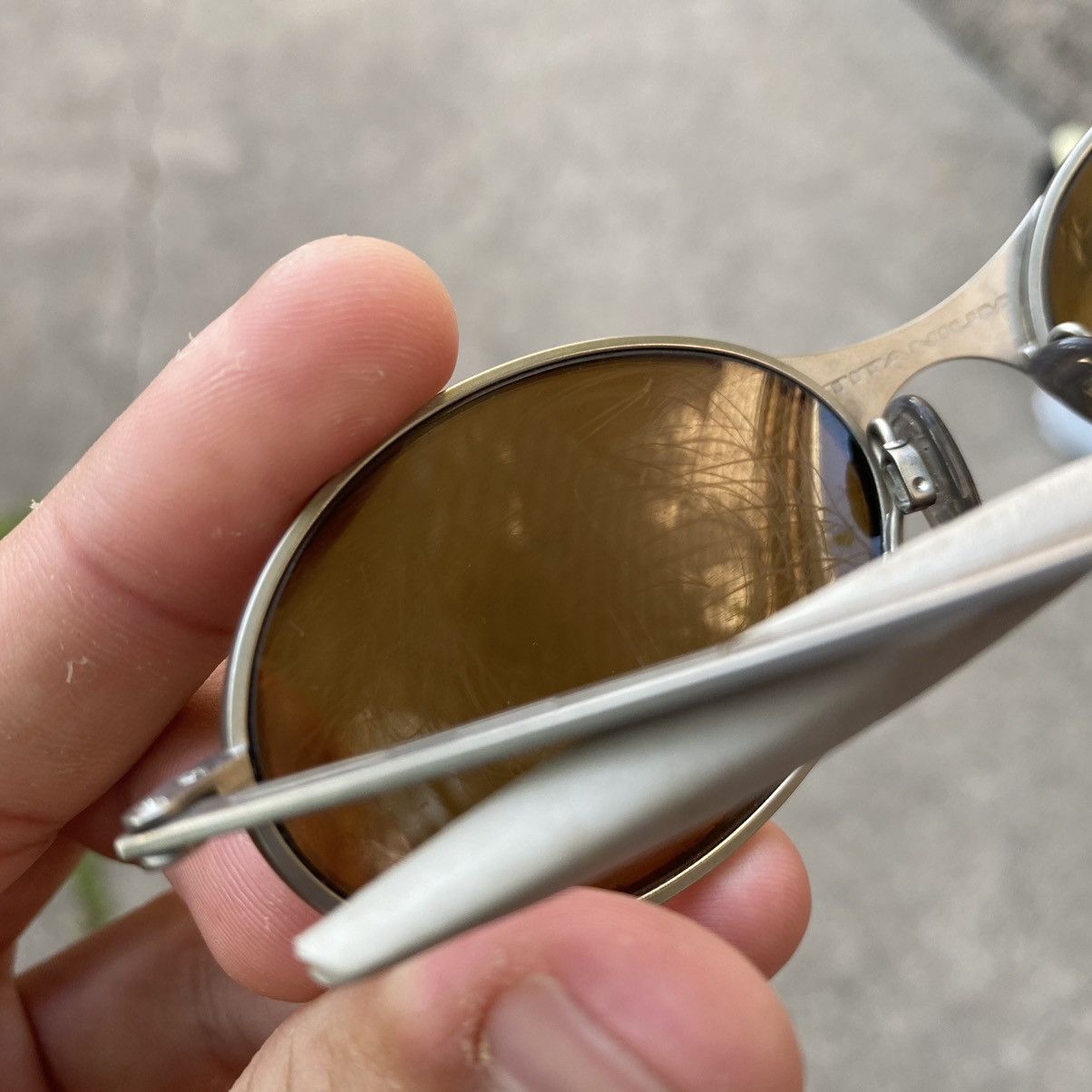 Oakley × Vintage RARE VINTAGE 90s OAKLEY E WIRE TITANIUM SUNGLASSES Size ONE SIZE - 9 Thumbnail