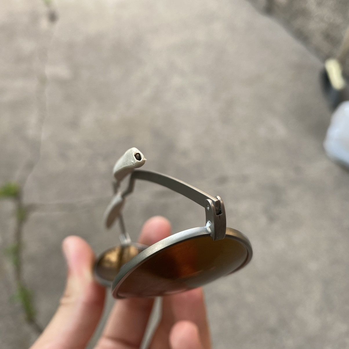 Oakley × Vintage RARE VINTAGE 90s OAKLEY E WIRE TITANIUM SUNGLASSES Size ONE SIZE - 11 Thumbnail