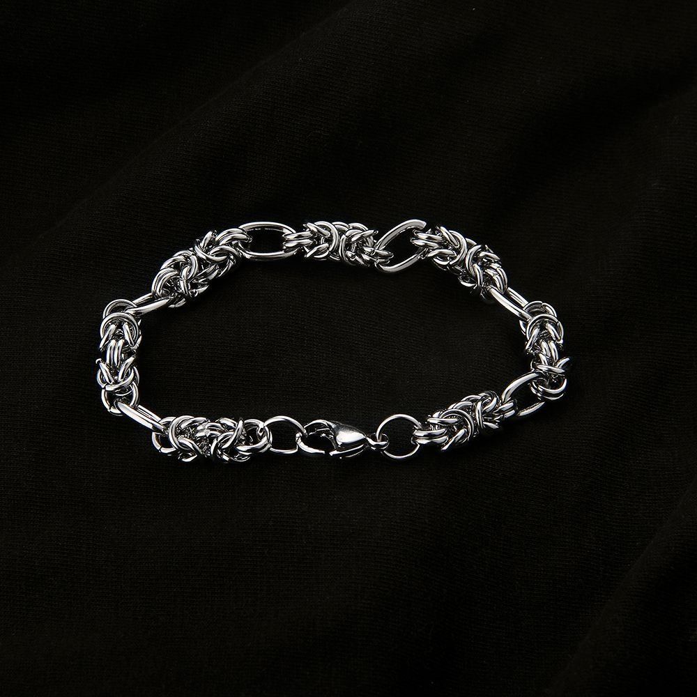 Jewelry × Vintage Silver Titanium Men's Vintage Bracelet Size ONE SIZE - 4 Thumbnail