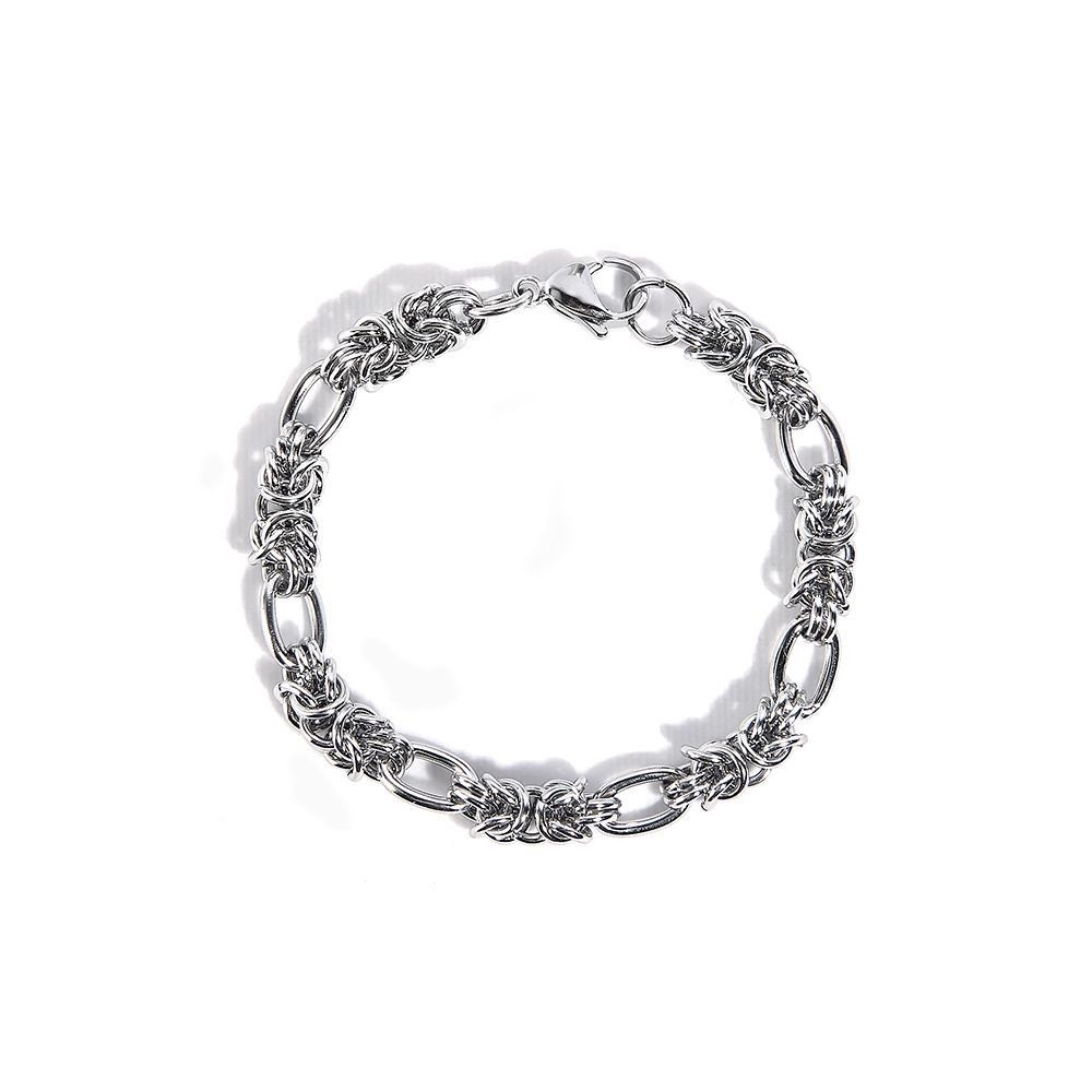 Jewelry × Vintage Silver Titanium Men's Vintage Bracelet Size ONE SIZE - 1 Thumbnail