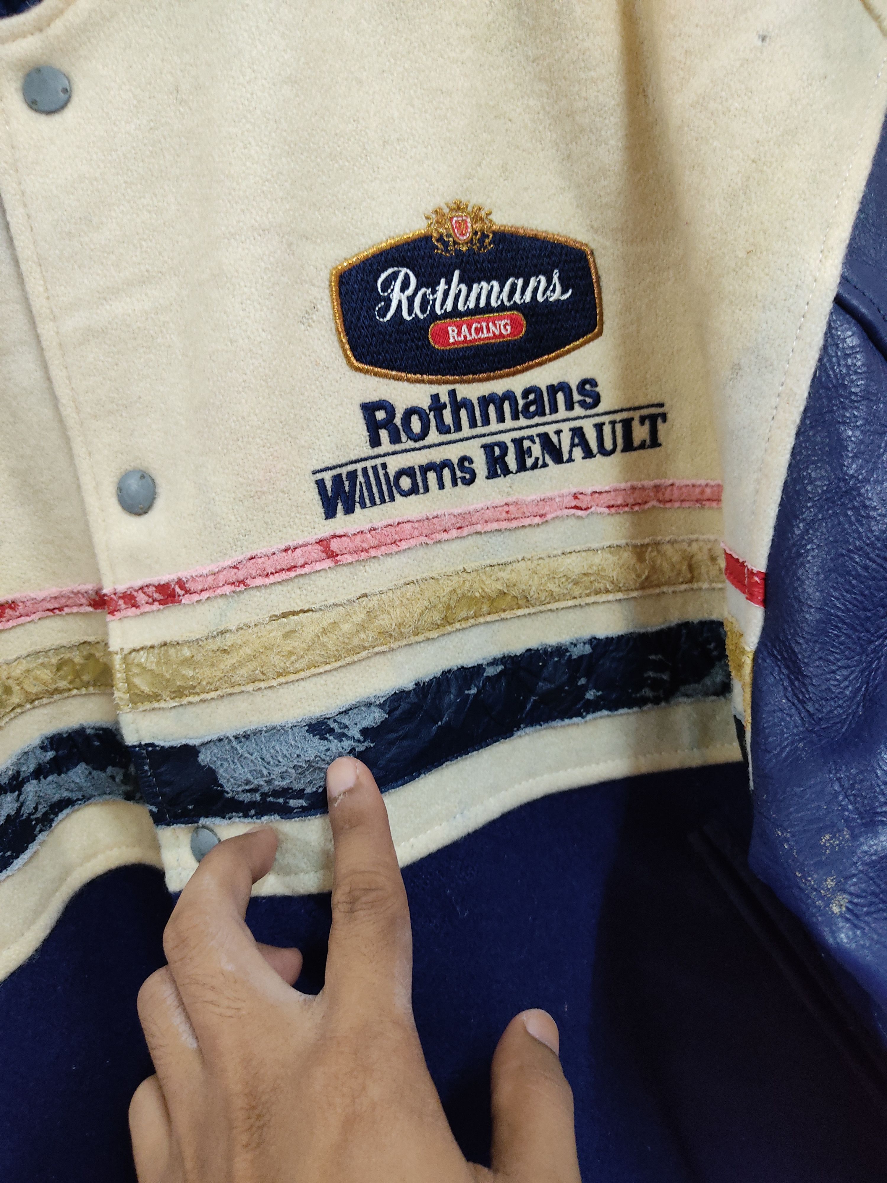 Gear for Sports Vintage Rothmans Williams Renault Racing Varsity Jacket Size US L / EU 52-54 / 3 - 16 Thumbnail