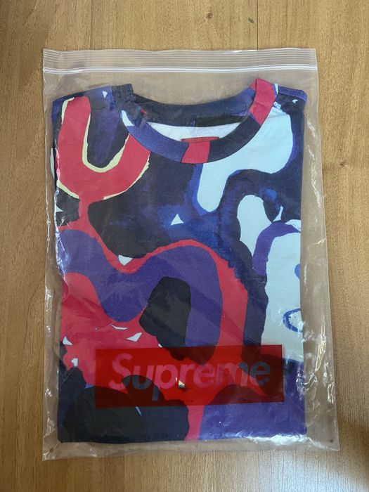 Supreme Supreme Painted Logo S/S Top Royal Medium Stefan Marx