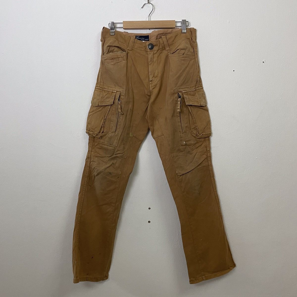 image of Workers Vintage Crenvine Utility Multipocket Cargo Pants in Brown, Men's (Size 31)