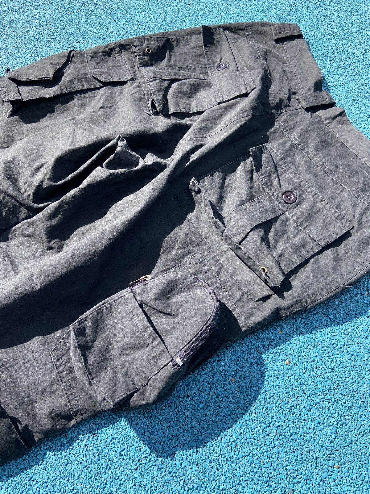 Japanese Brand Japanese Cargo multipocket black pants Size US 34 / EU 50 - 7 Thumbnail