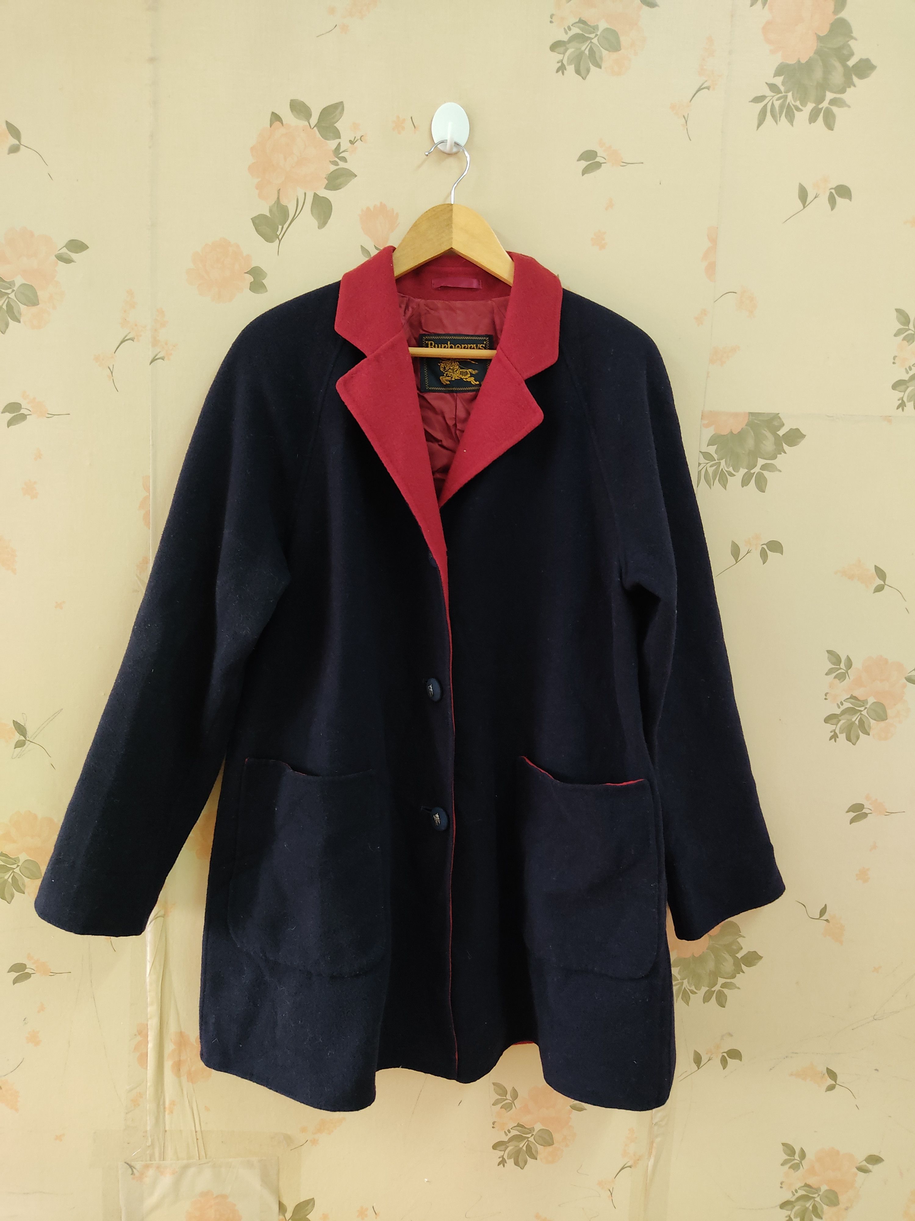 Burberry VINTAGE BURBERRYS WOOL JACKET Size US L / EU 52-54 / 3 - 3 Thumbnail