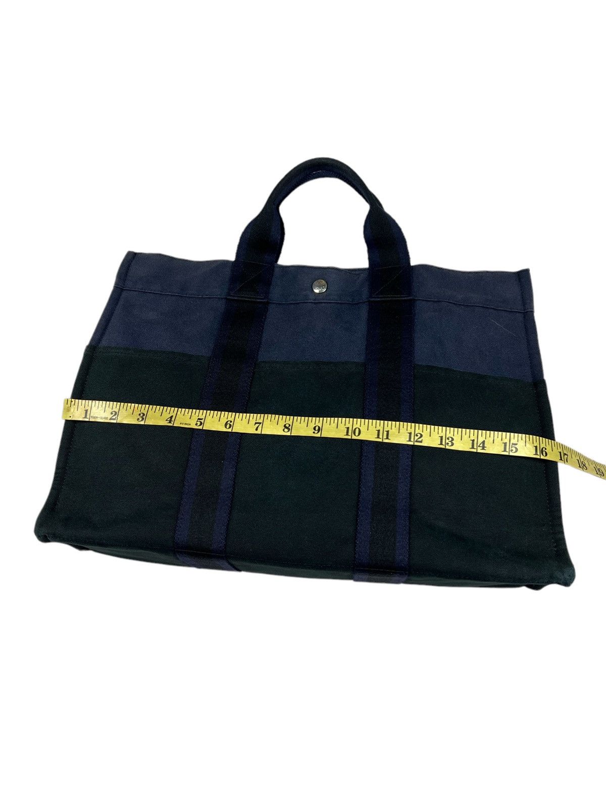 Hermes Hermes Two Tone Canvas Tote Bag Size ONE SIZE - 9 Thumbnail