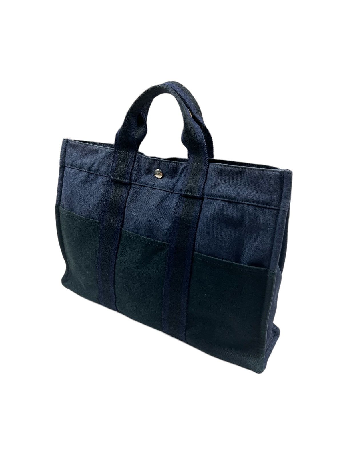 Hermes Hermes Two Tone Canvas Tote Bag Size ONE SIZE - 11 Thumbnail