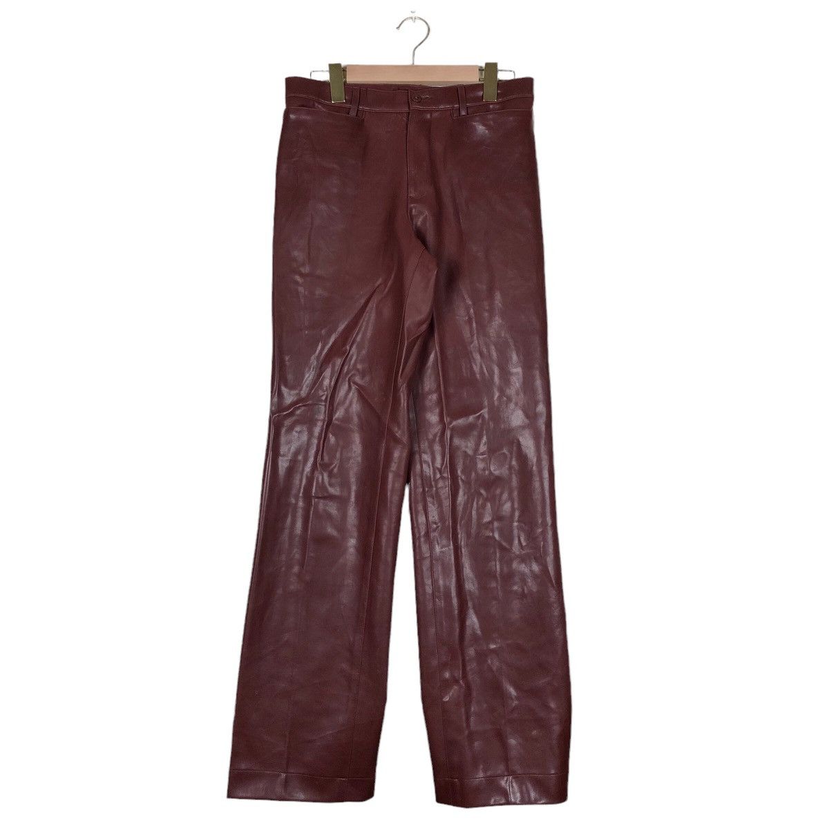 Japanese Brand Ficce Uomo Yoshiyuki Konishi Leather Trousers