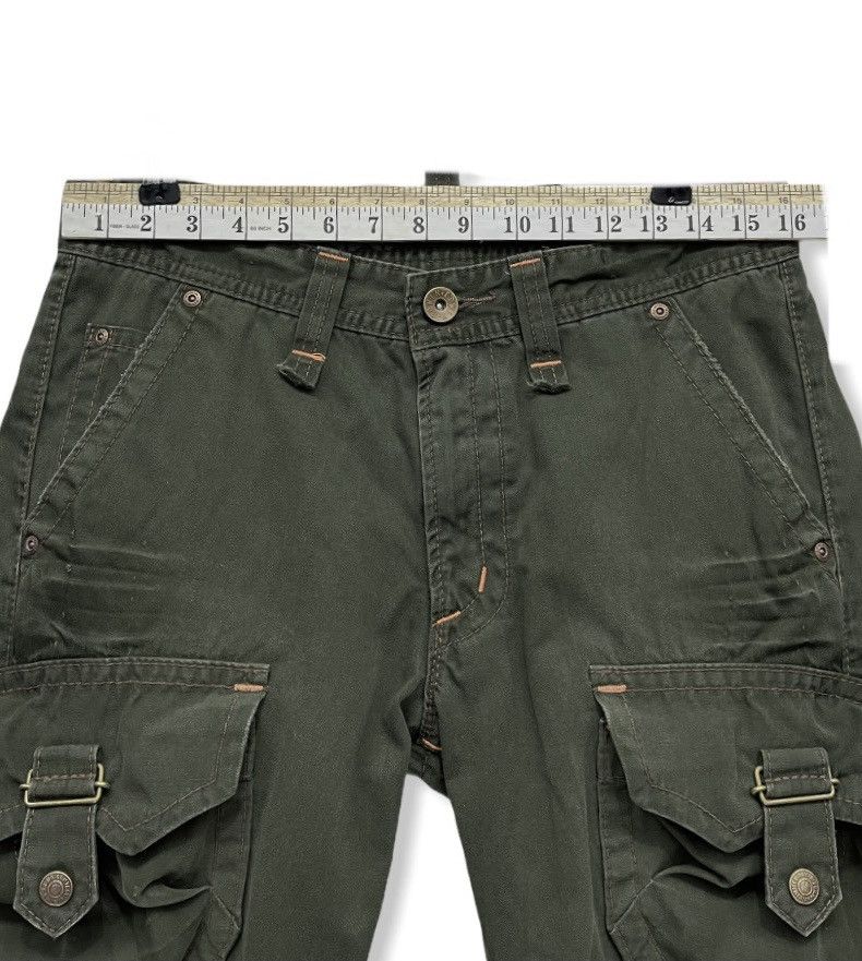 Edwin 🔥DOPE🔥KHAKI 3D Pocket Bush Cargo Pants Travis Scott Style Size US 31 - 6 Thumbnail