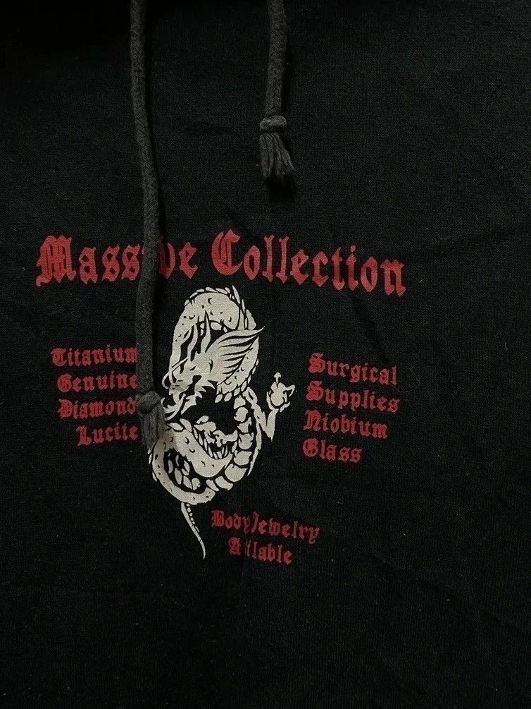 Japanese Brand × Massive × Vintage BODY JEWELERY HOODIE SWEATSHIRT by MASSIVE COLLECTION Size US M / EU 48-50 / 2 - 4 Thumbnail