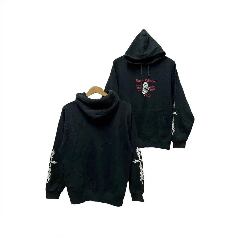 Japanese Brand × Massive × Vintage BODY JEWELERY HOODIE SWEATSHIRT by MASSIVE COLLECTION Size US M / EU 48-50 / 2 - 1 Thumbnail