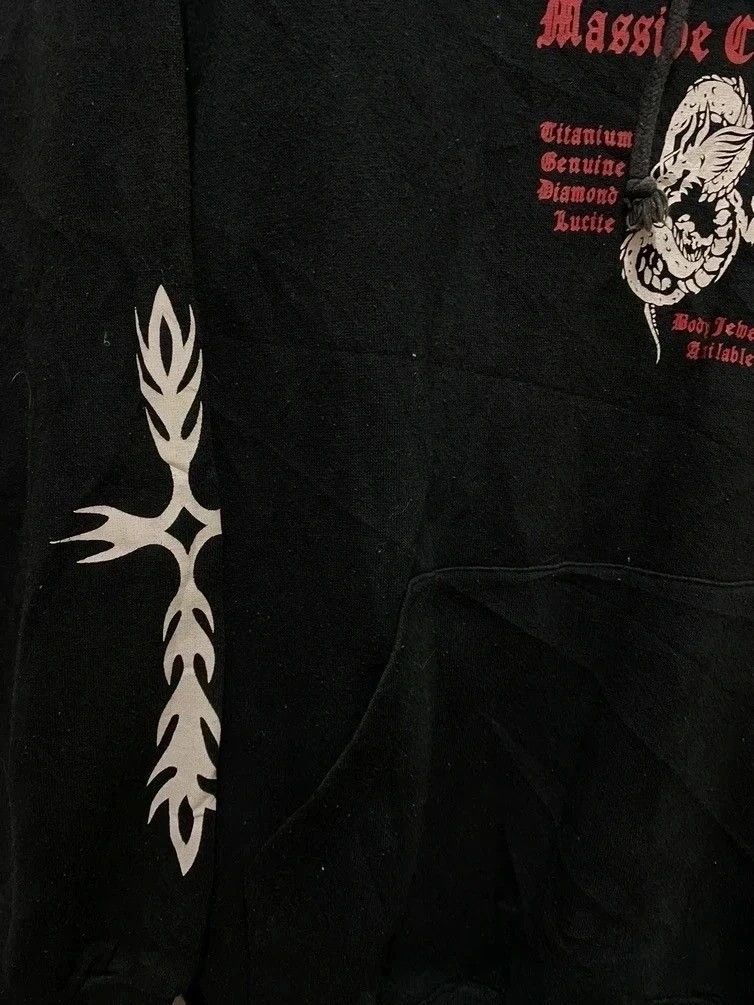 Japanese Brand × Massive × Vintage BODY JEWELERY HOODIE SWEATSHIRT by MASSIVE COLLECTION Size US M / EU 48-50 / 2 - 5 Thumbnail