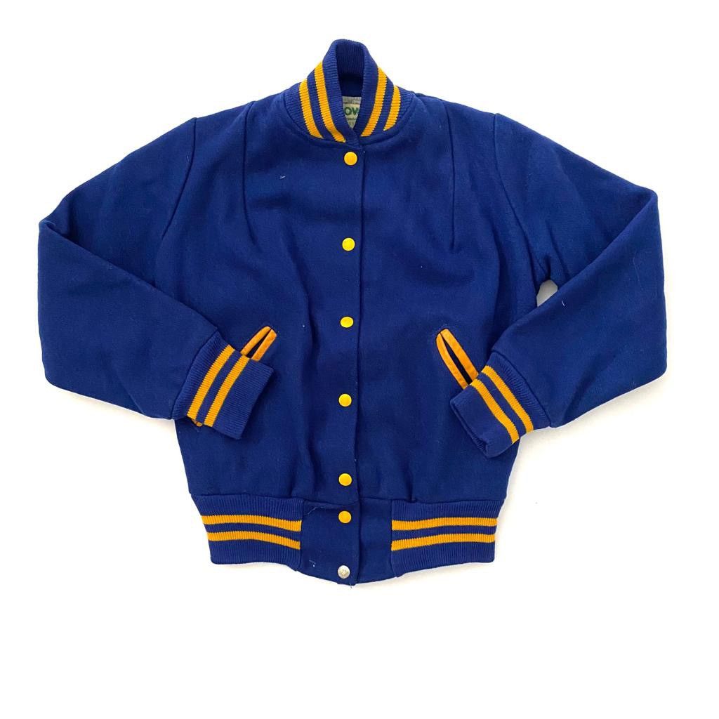 Varsity jacket vintage wool 80s 90s boxy retro bomber