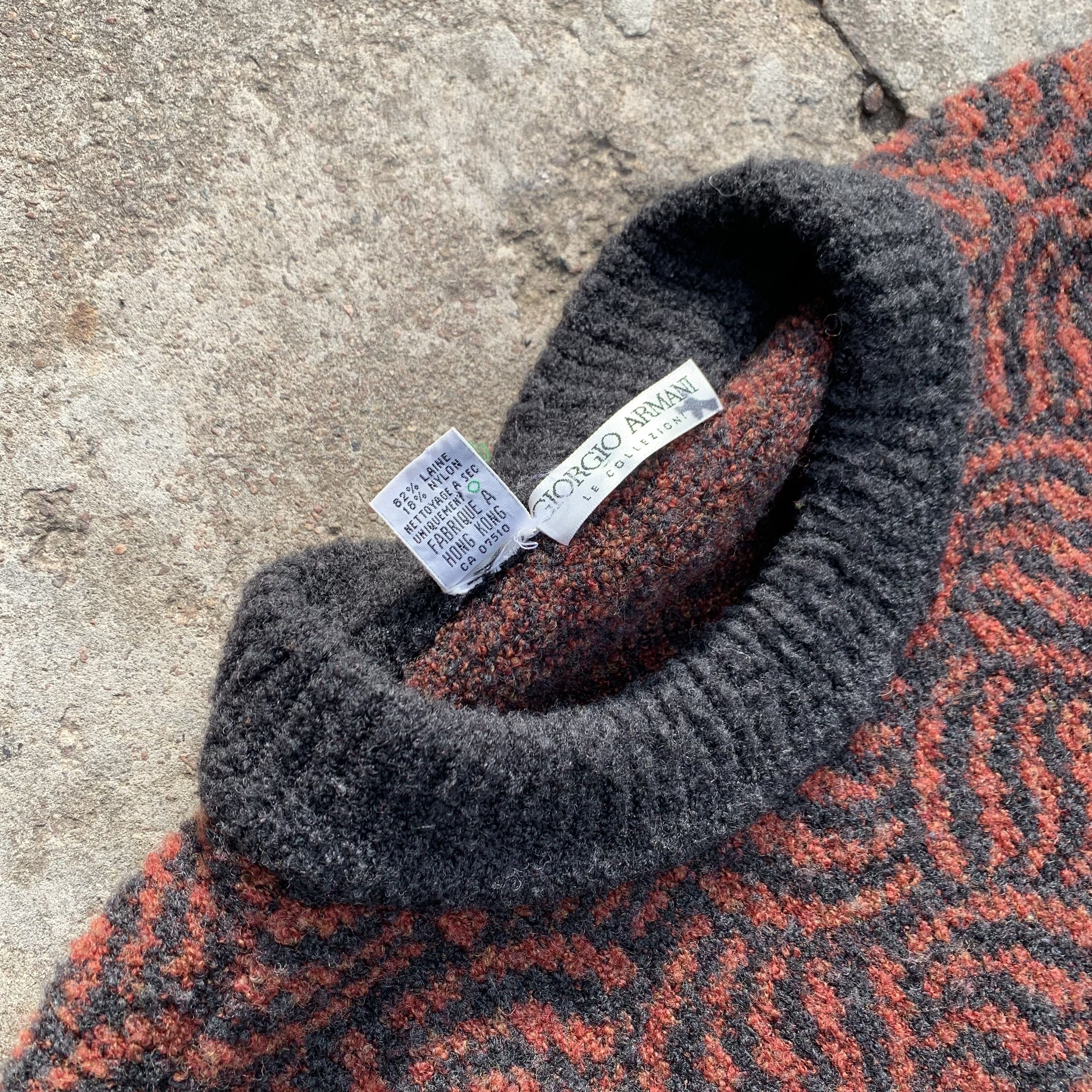 Giorgio Armani Armani Le Collezioni Vintage Rare Retro Wool Knit 1990s Size US XL / EU 56 / 4 - 13 Thumbnail