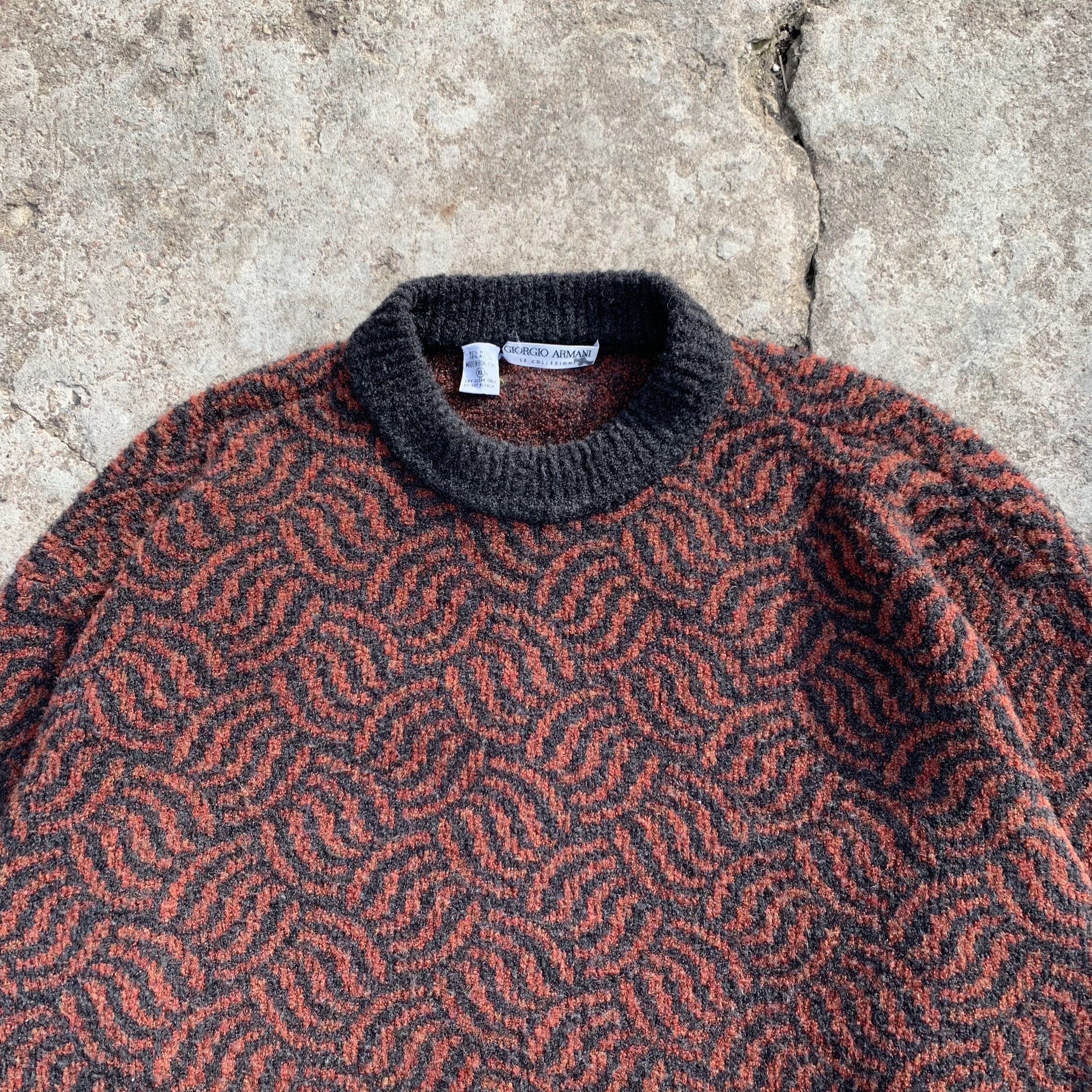 Giorgio Armani Armani Le Collezioni Vintage Rare Retro Wool Knit 1990s Size US XL / EU 56 / 4 - 7 Thumbnail