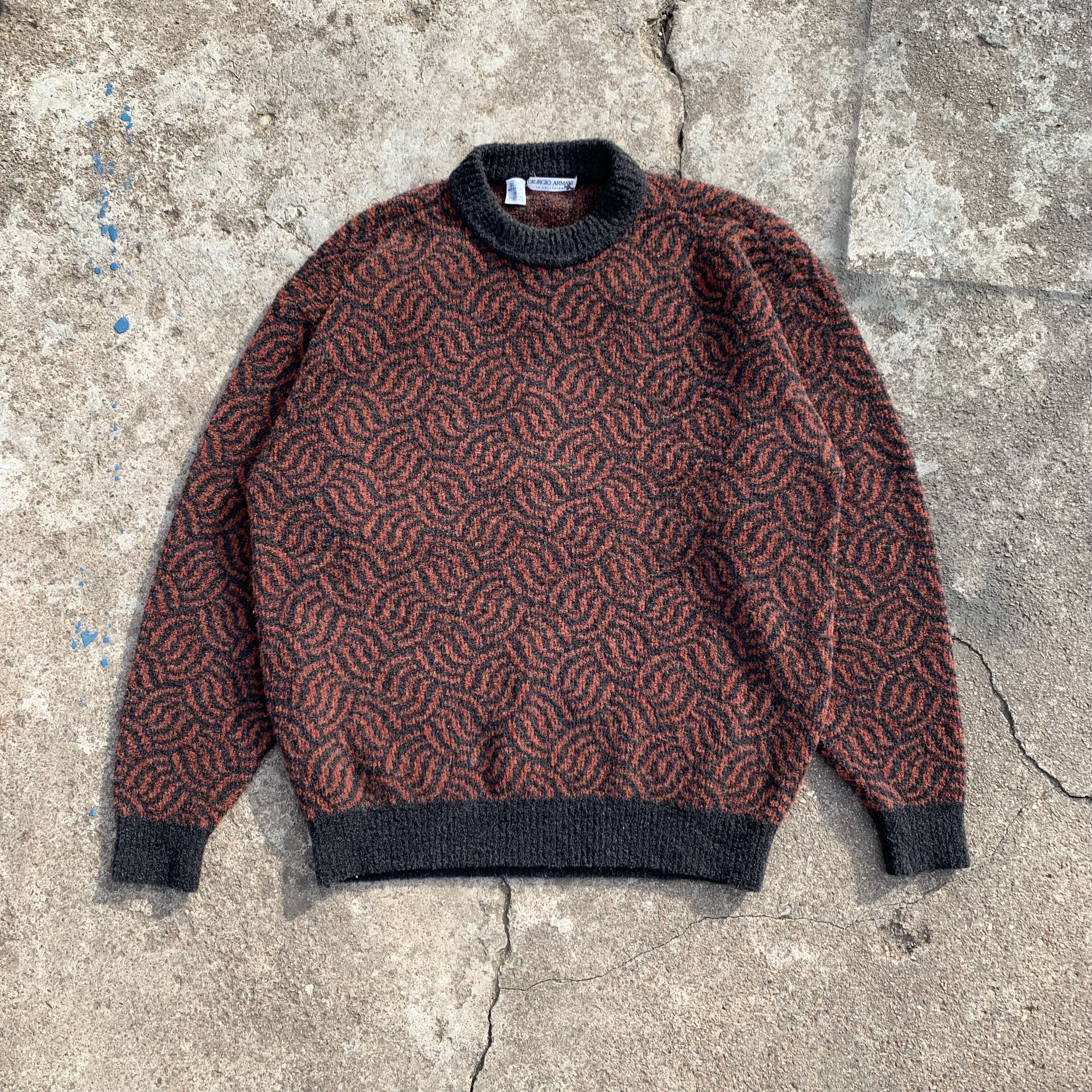 Giorgio Armani Armani Le Collezioni Vintage Rare Retro Wool Knit 1990s Size US XL / EU 56 / 4 - 2 Thumbnail