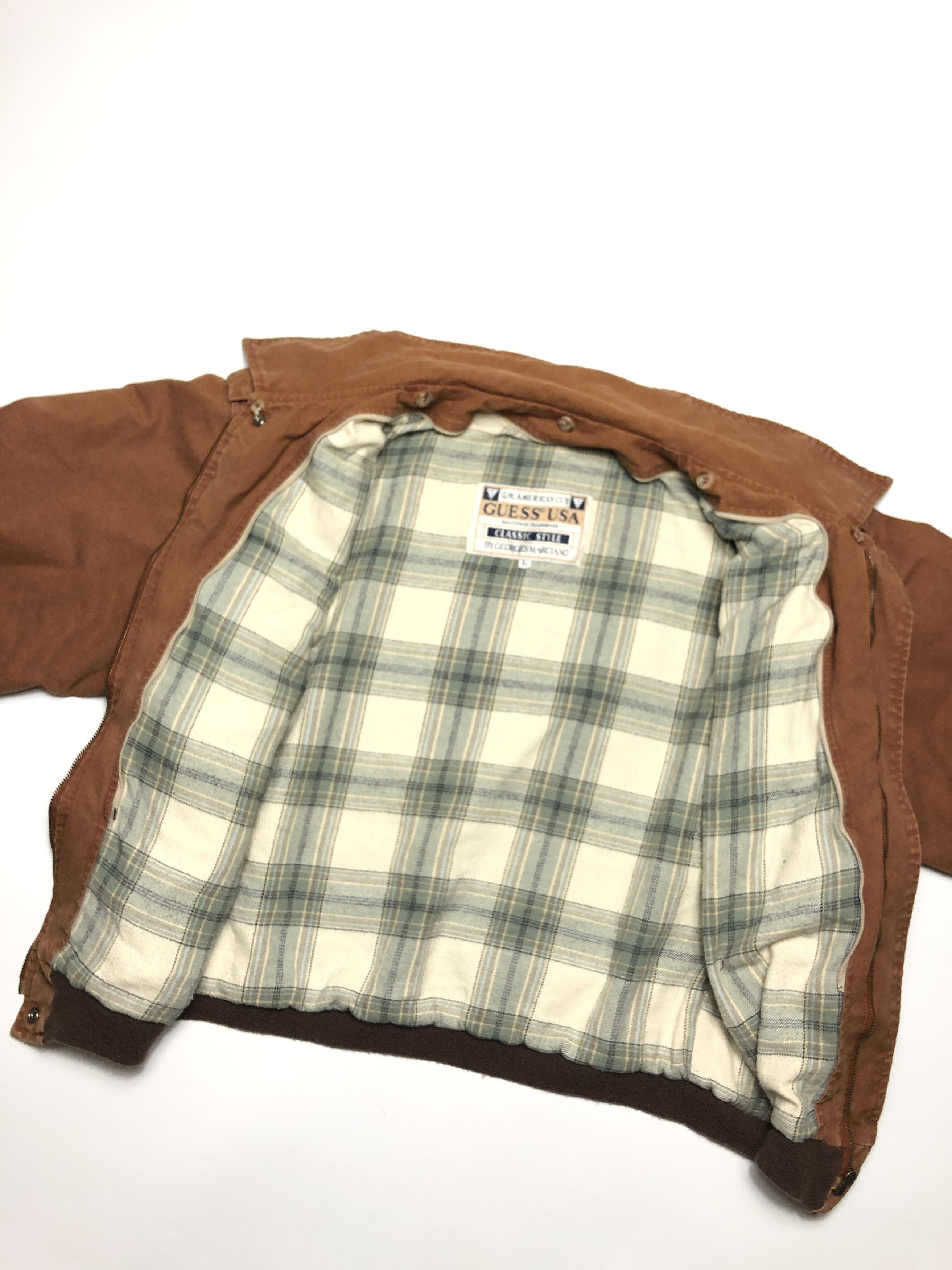 Guess Guess 80s Vintage Georges Marciano Denim Fur Lined Bomber Size US L / EU 52-54 / 3 - 6 Thumbnail