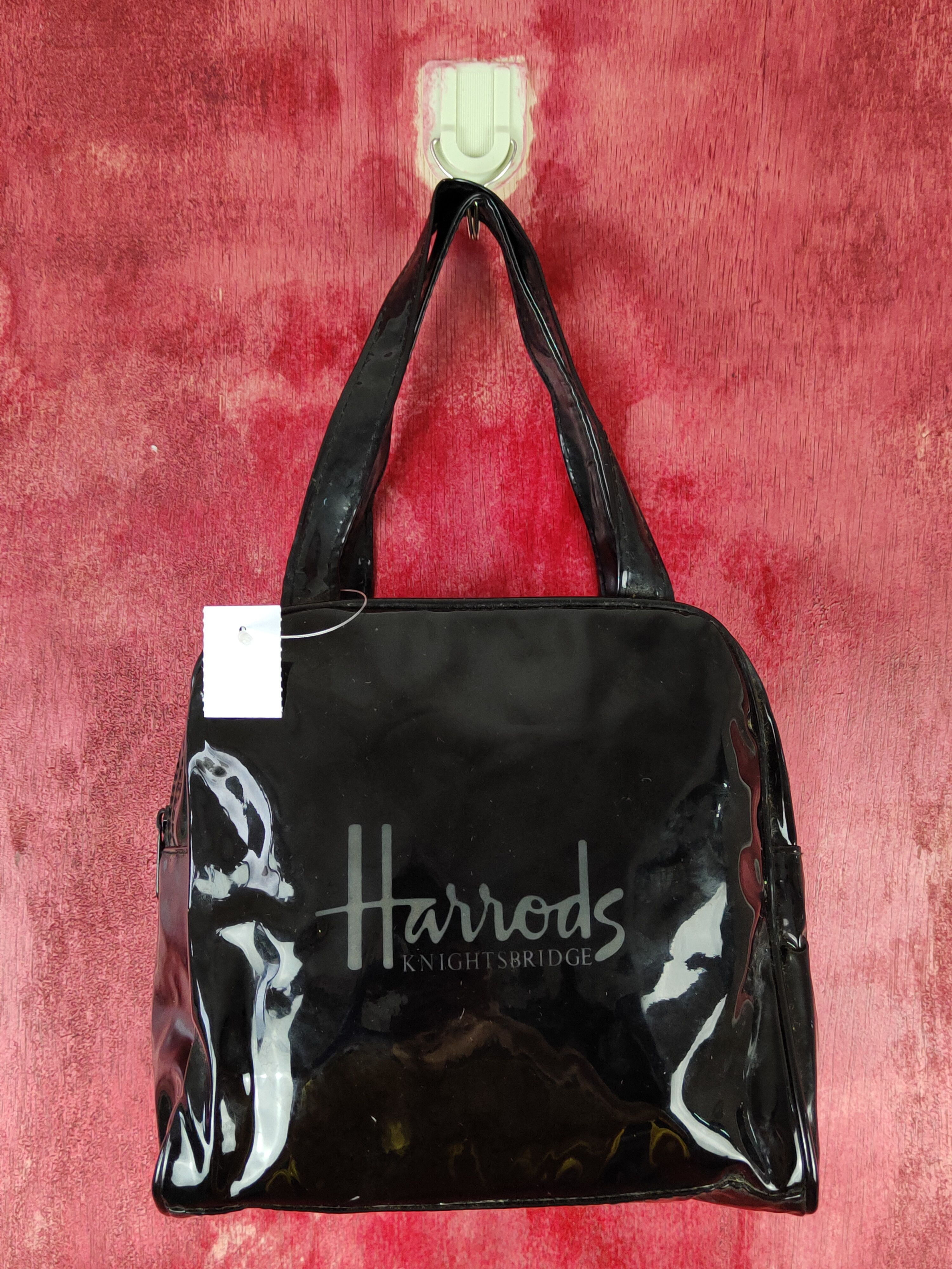 Vintage Harrods Knightbridge Tote Bag Sb029 in Black, Women's