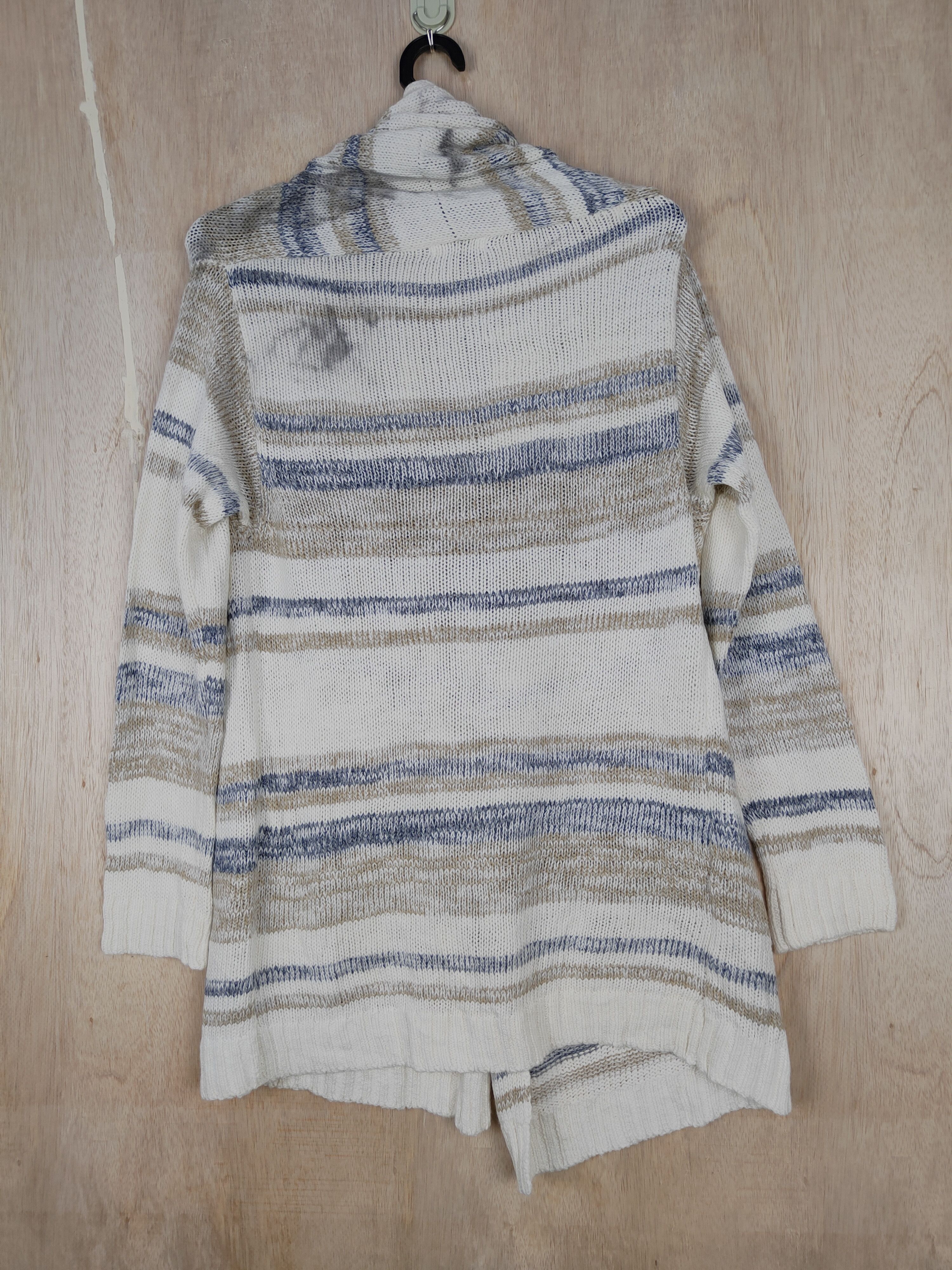 Homespun Knitwear × Japanese Brand Free's Mart White/Brown Cardigan knitwear#S313 Size M / US 6-8 / IT 42-44 - 8 Thumbnail