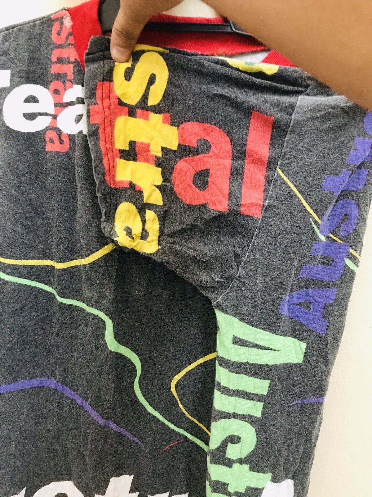 Man Made In Australia Rare All over Print / Full Print Australia Tee Size US XL / EU 56 / 4 - 2 Thumbnail