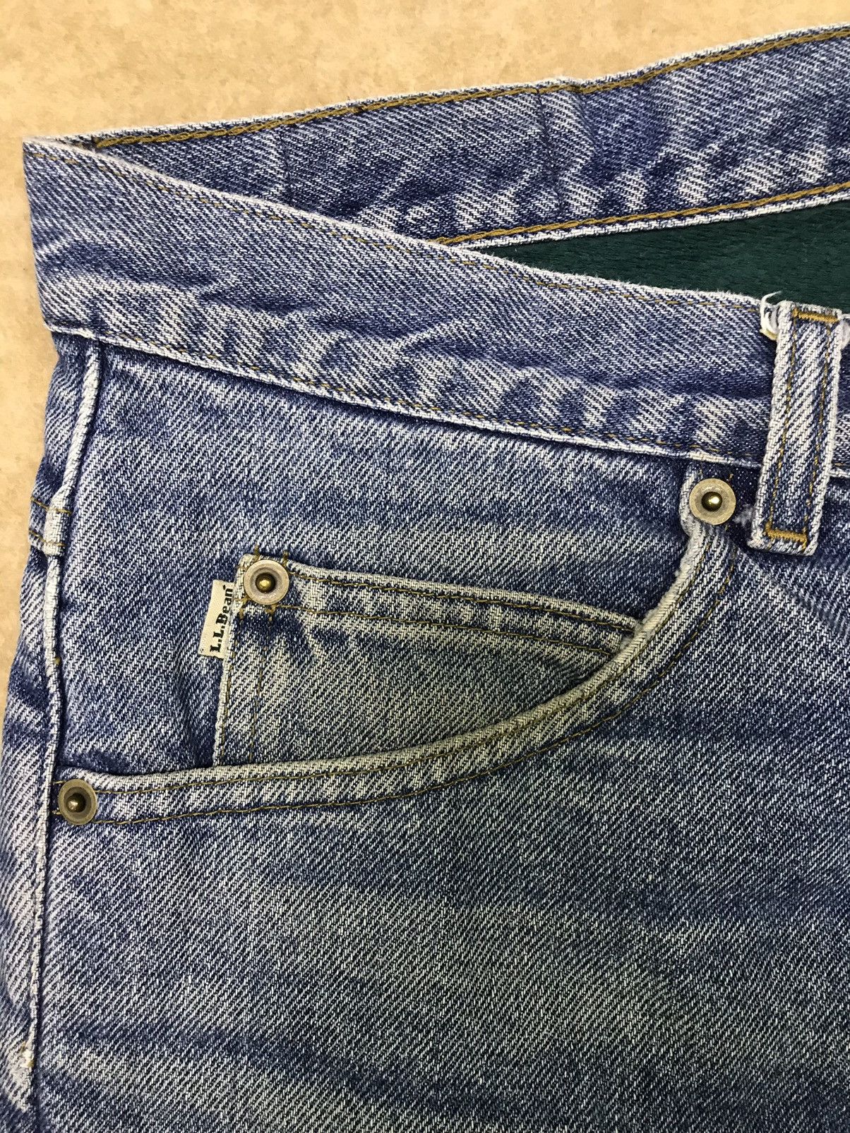 L.L. Bean × Vintage Vintage LL Bean Green Lined Size 32x29 Size US 32 / EU 48 - 6 Thumbnail