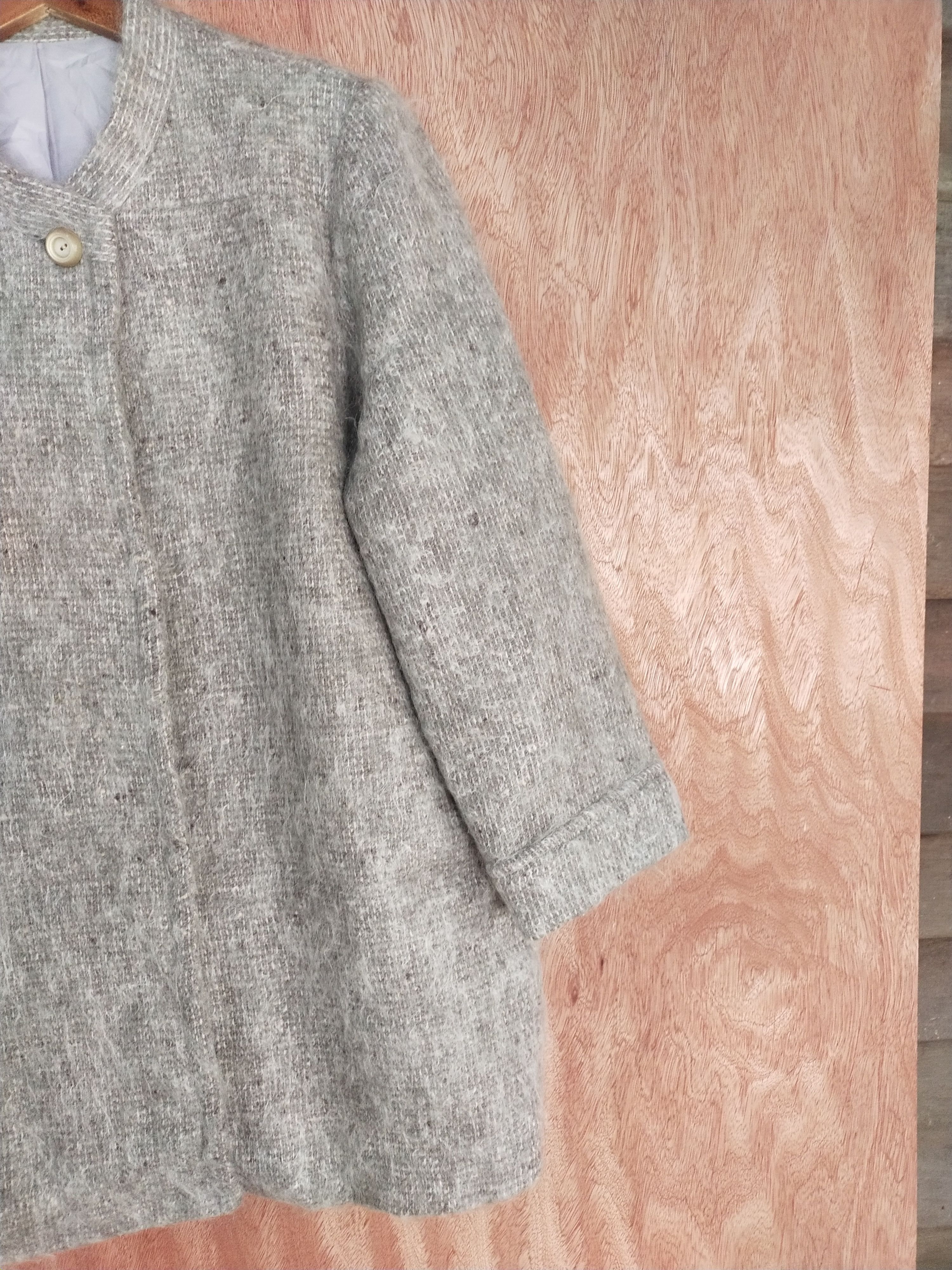 Homespun Knitwear Gray mohair sweater japan Knitwear #S101 Size L / US 10 / IT 46 - 3 Thumbnail