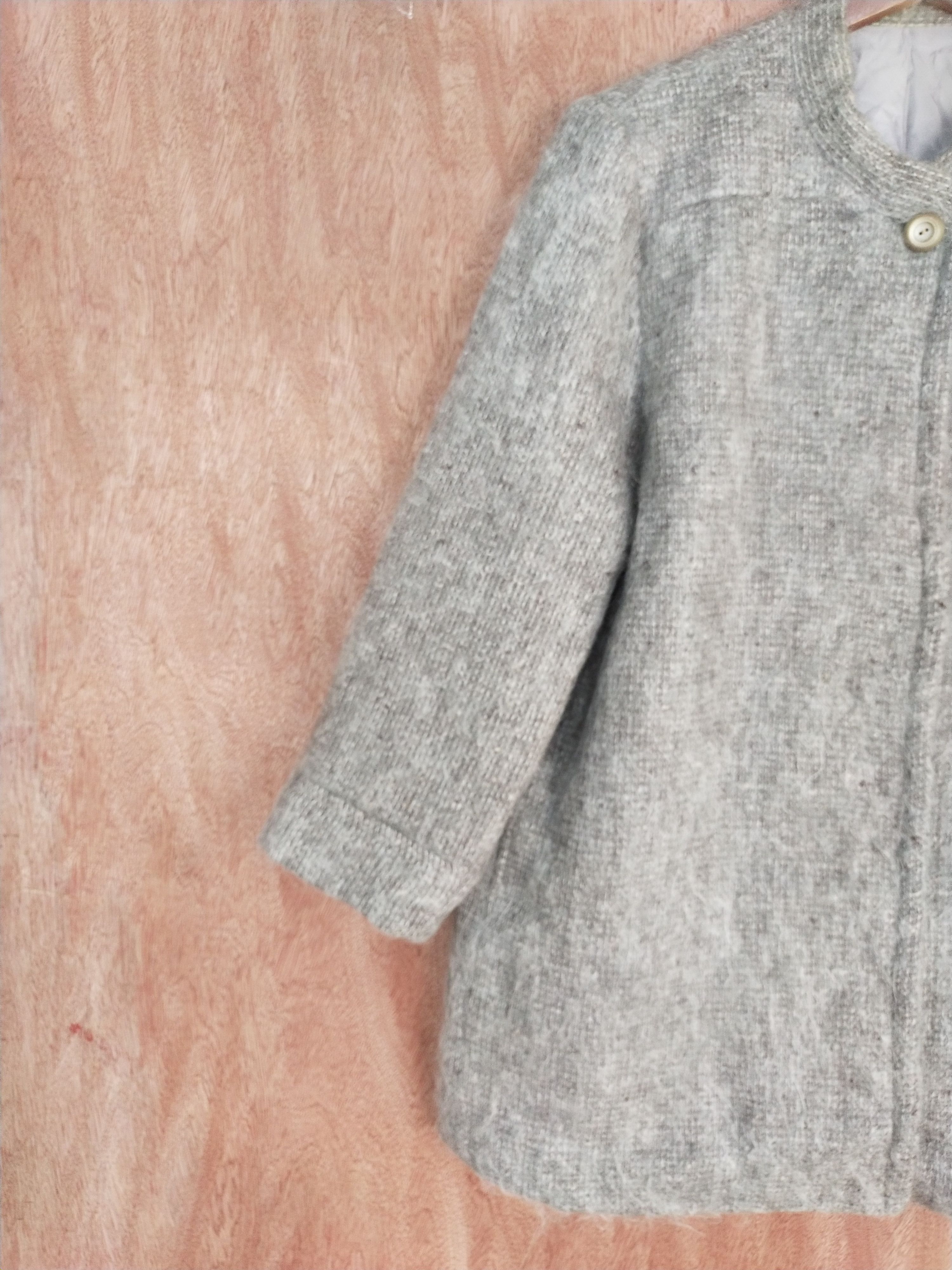 Homespun Knitwear Gray mohair sweater japan Knitwear #S101 Size L / US 10 / IT 46 - 4 Thumbnail