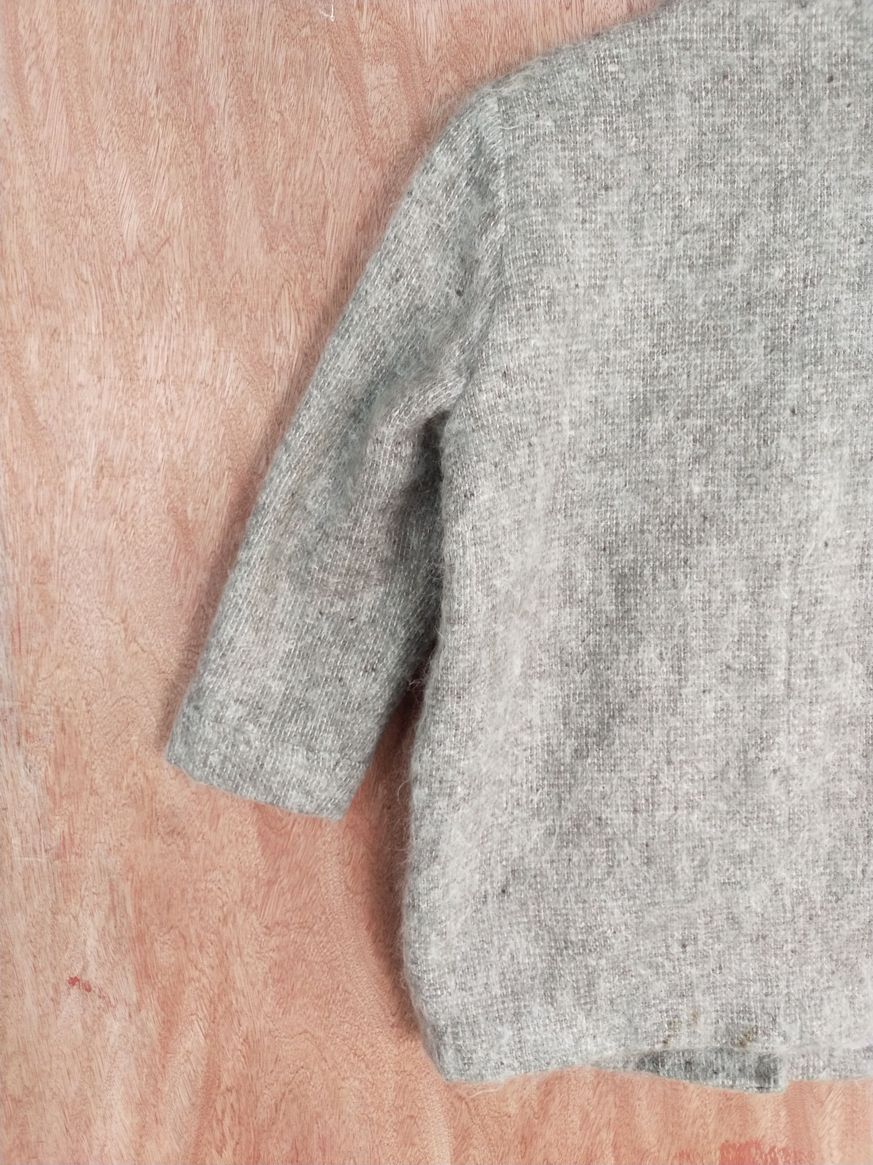 Homespun Knitwear Gray mohair sweater japan Knitwear #S101 Size L / US 10 / IT 46 - 8 Thumbnail