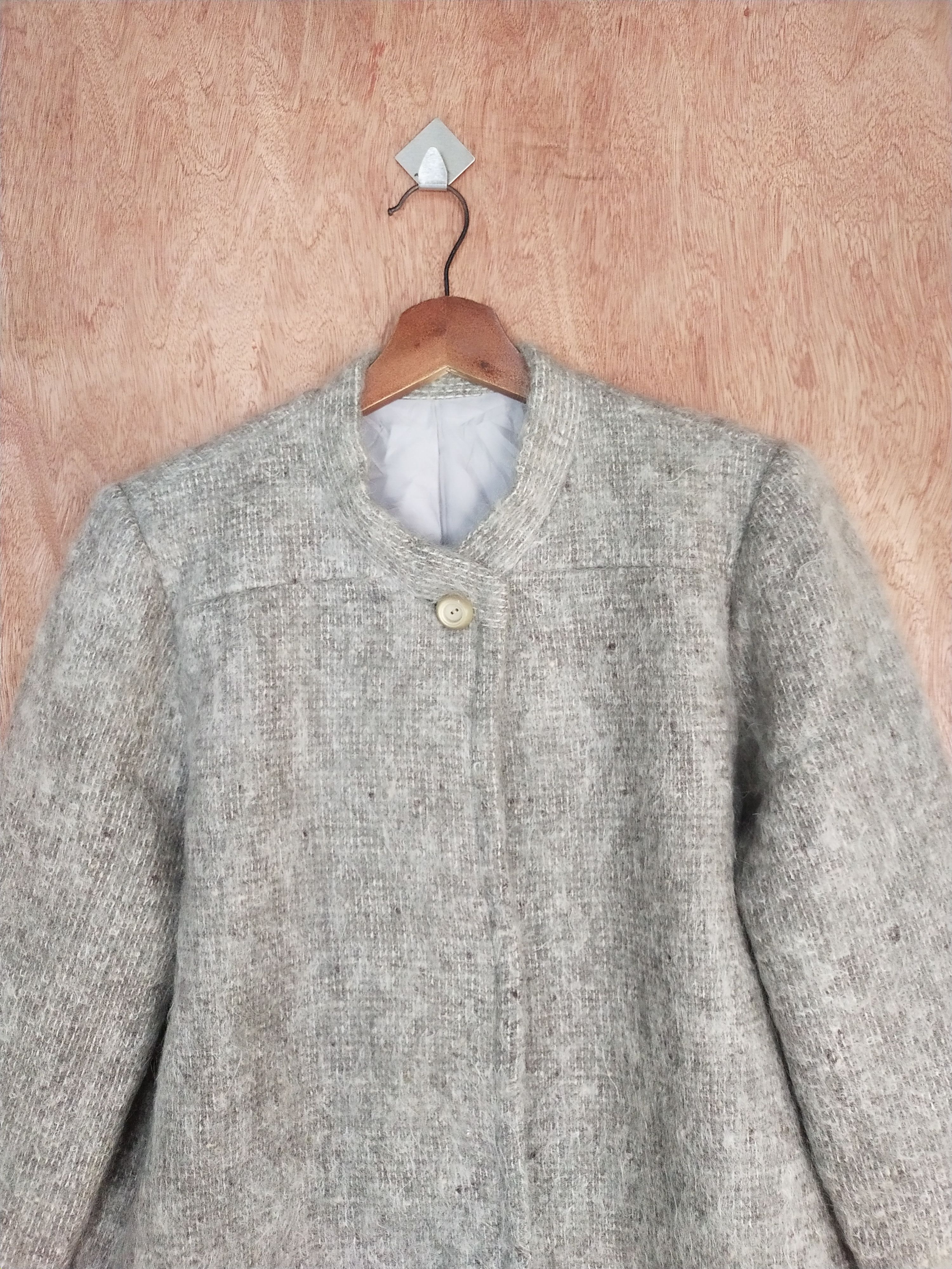 Homespun Knitwear Gray mohair sweater japan Knitwear #S101 Size L / US 10 / IT 46 - 2 Thumbnail
