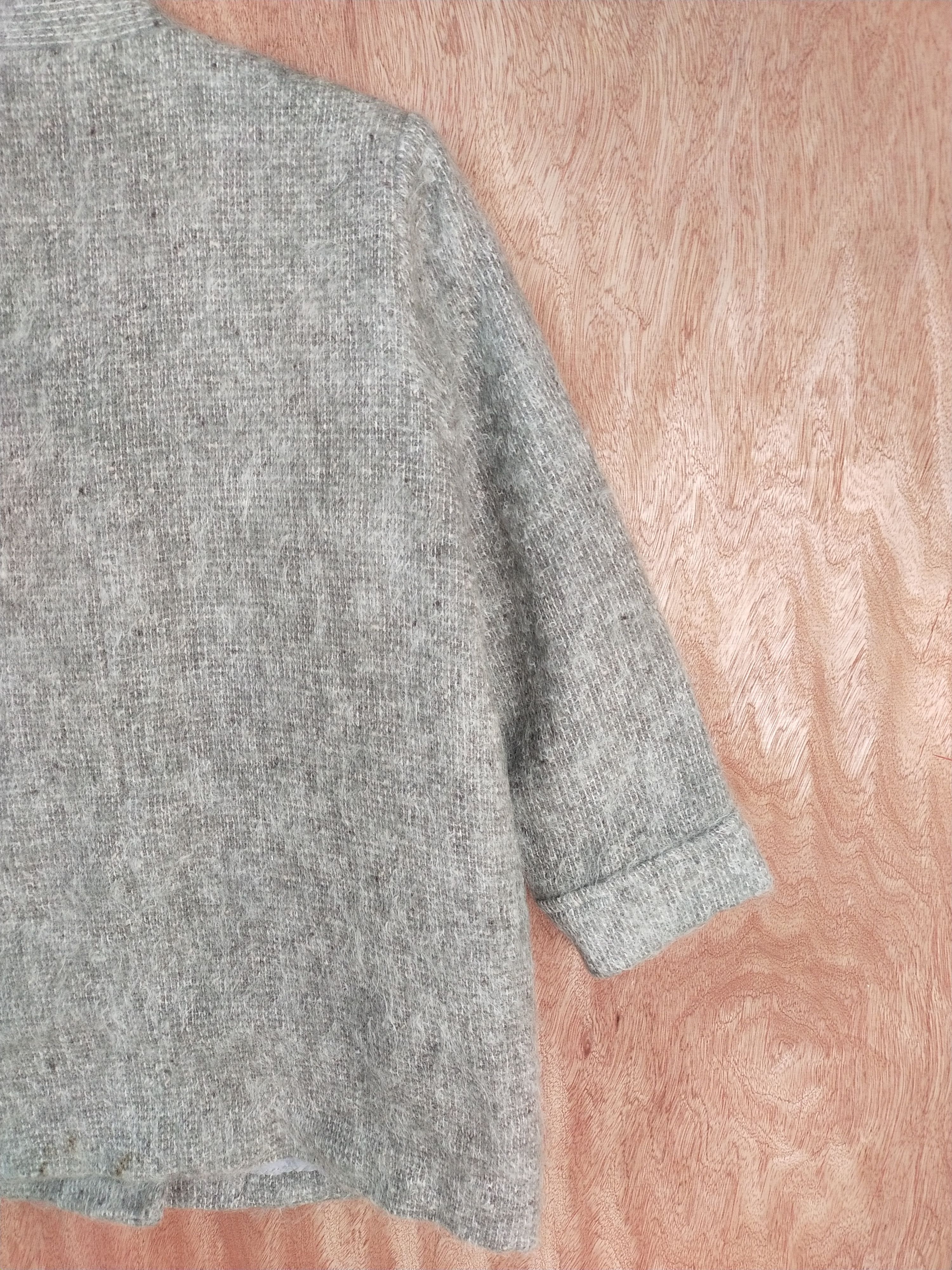 Homespun Knitwear Gray mohair sweater japan Knitwear #S101 Size L / US 10 / IT 46 - 7 Thumbnail