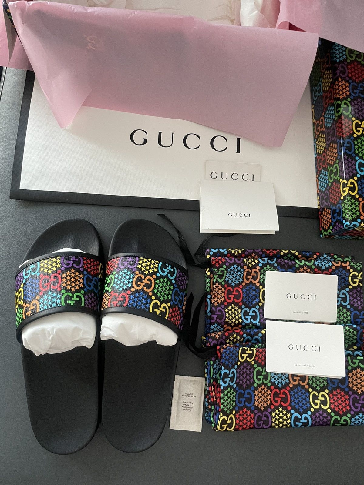 Gucci Rare Super Limited Edition Runway Slides Size US 11 / EU 44 - 20 Thumbnail