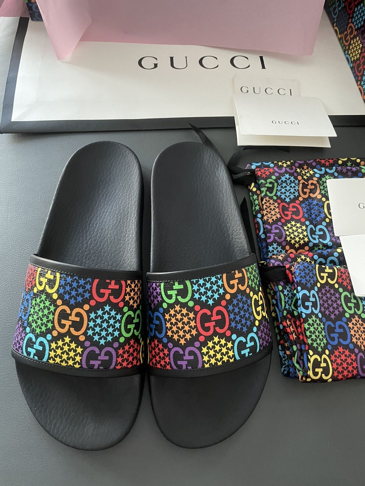 Gucci Rare Super Limited Edition Runway Slides Size US 11 / EU 44 - 17 Thumbnail
