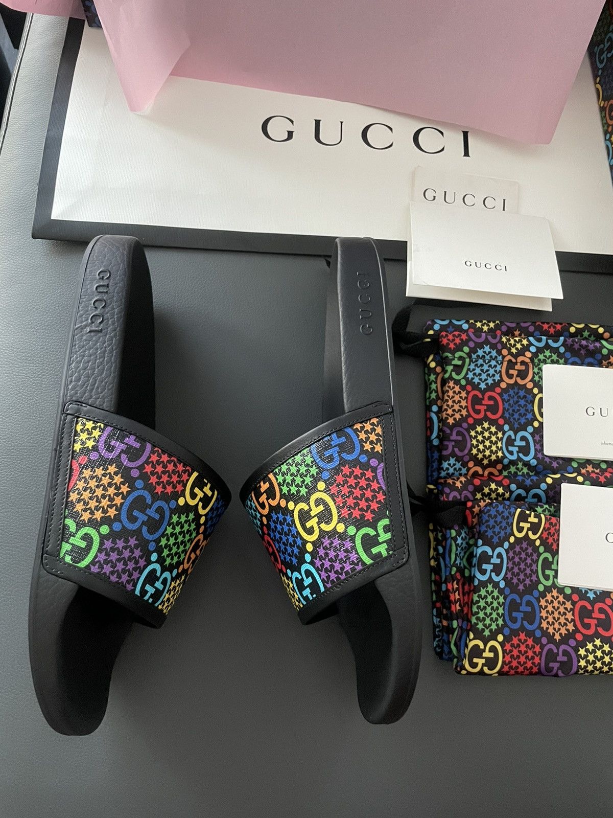 Gucci Rare Super Limited Edition Runway Slides Size US 11 / EU 44 - 18 Thumbnail