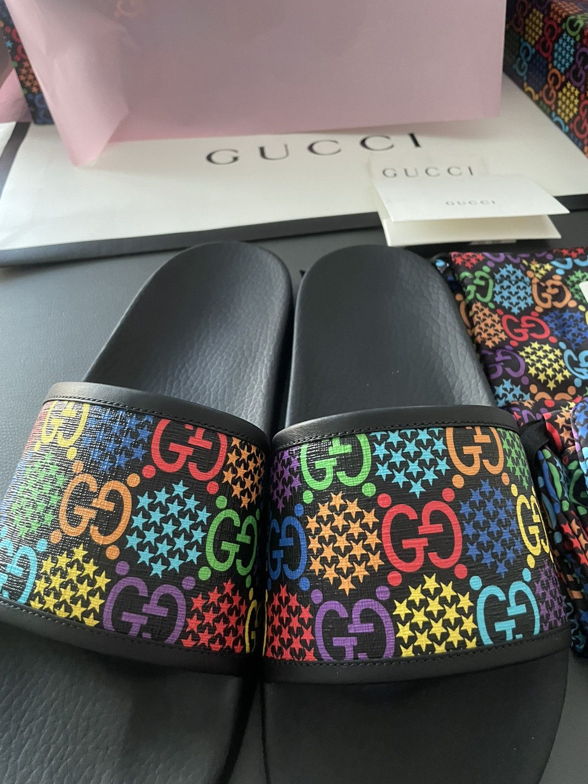 Gucci Rare Super Limited Edition Runway Slides Size US 11 / EU 44 - 11 Thumbnail