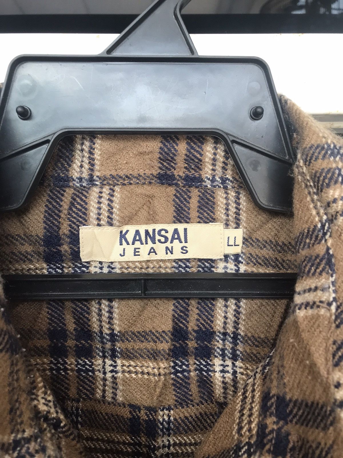 Japanese Brand × Kansai Yamamoto Kansai Jeans Flannel Button Up Size XL Size US XL / EU 56 / 4 - 8 Thumbnail