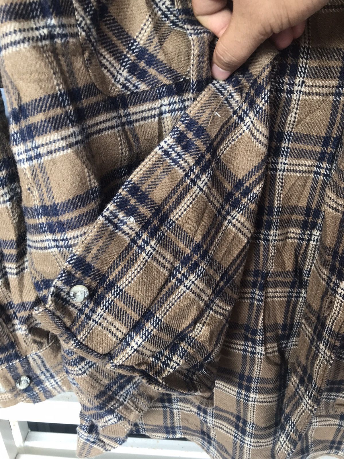 Japanese Brand × Kansai Yamamoto Kansai Jeans Flannel Button Up Size XL Size US XL / EU 56 / 4 - 5 Thumbnail