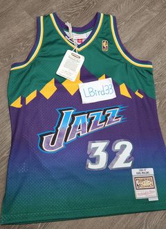 Utah jazz outlet throwback jersey