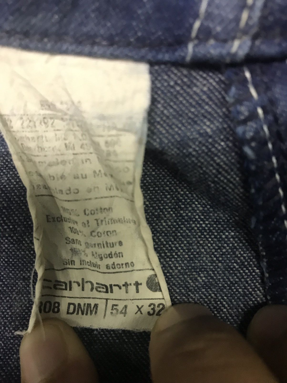 Carhartt × Vintage Vintage Overall Carhartt Workwear Big Size 52x32 Size US 44 / EU 60 - 13 Thumbnail