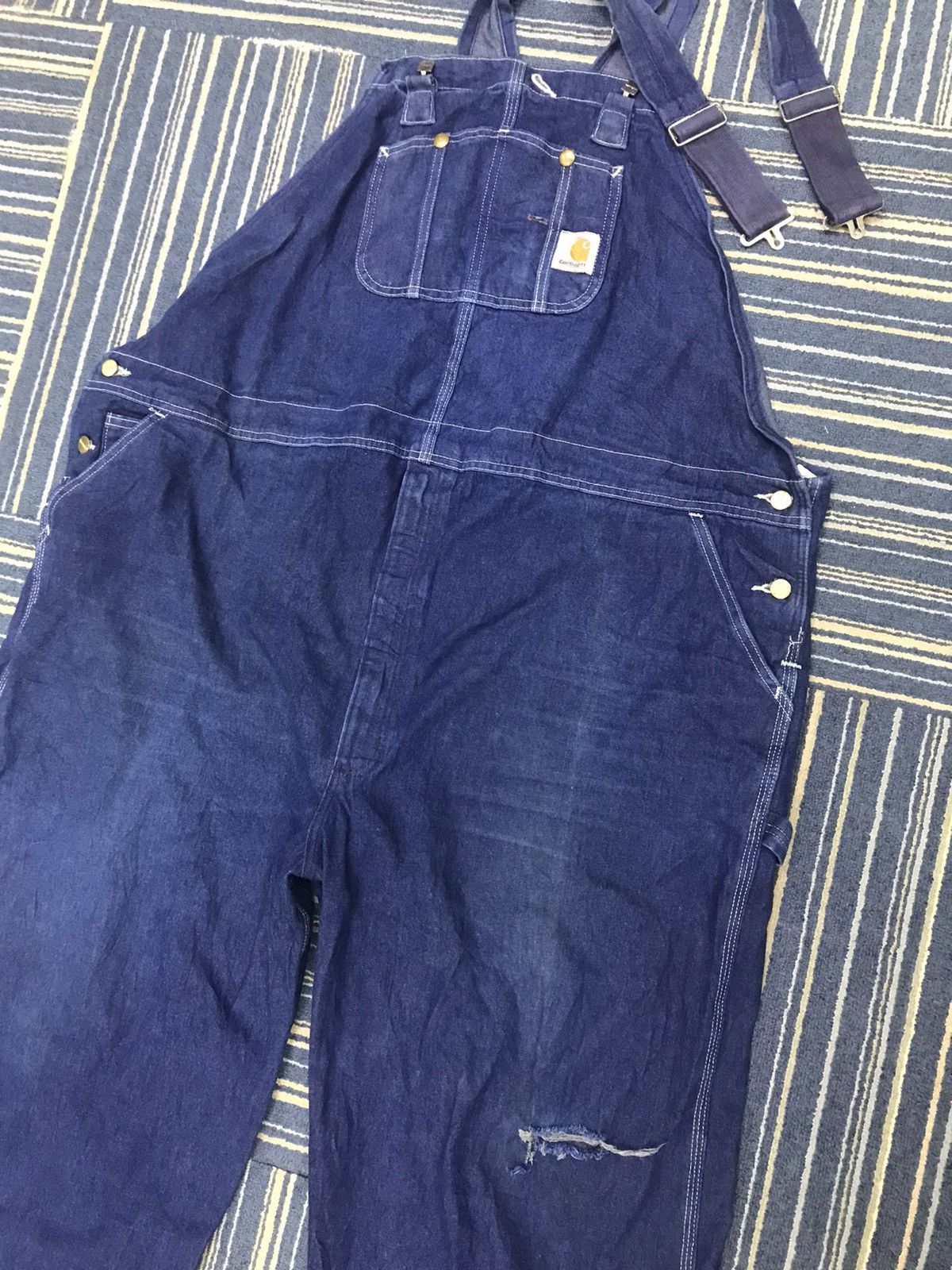 Carhartt × Vintage Vintage Overall Carhartt Workwear Big Size 52x32 Size US 44 / EU 60 - 1 Thumbnail