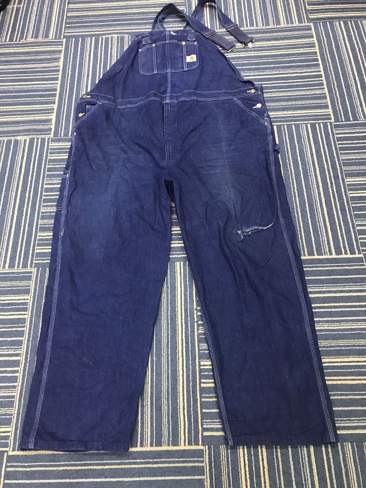Carhartt × Vintage Vintage Overall Carhartt Workwear Big Size 52x32 Size US 44 / EU 60 - 3 Thumbnail