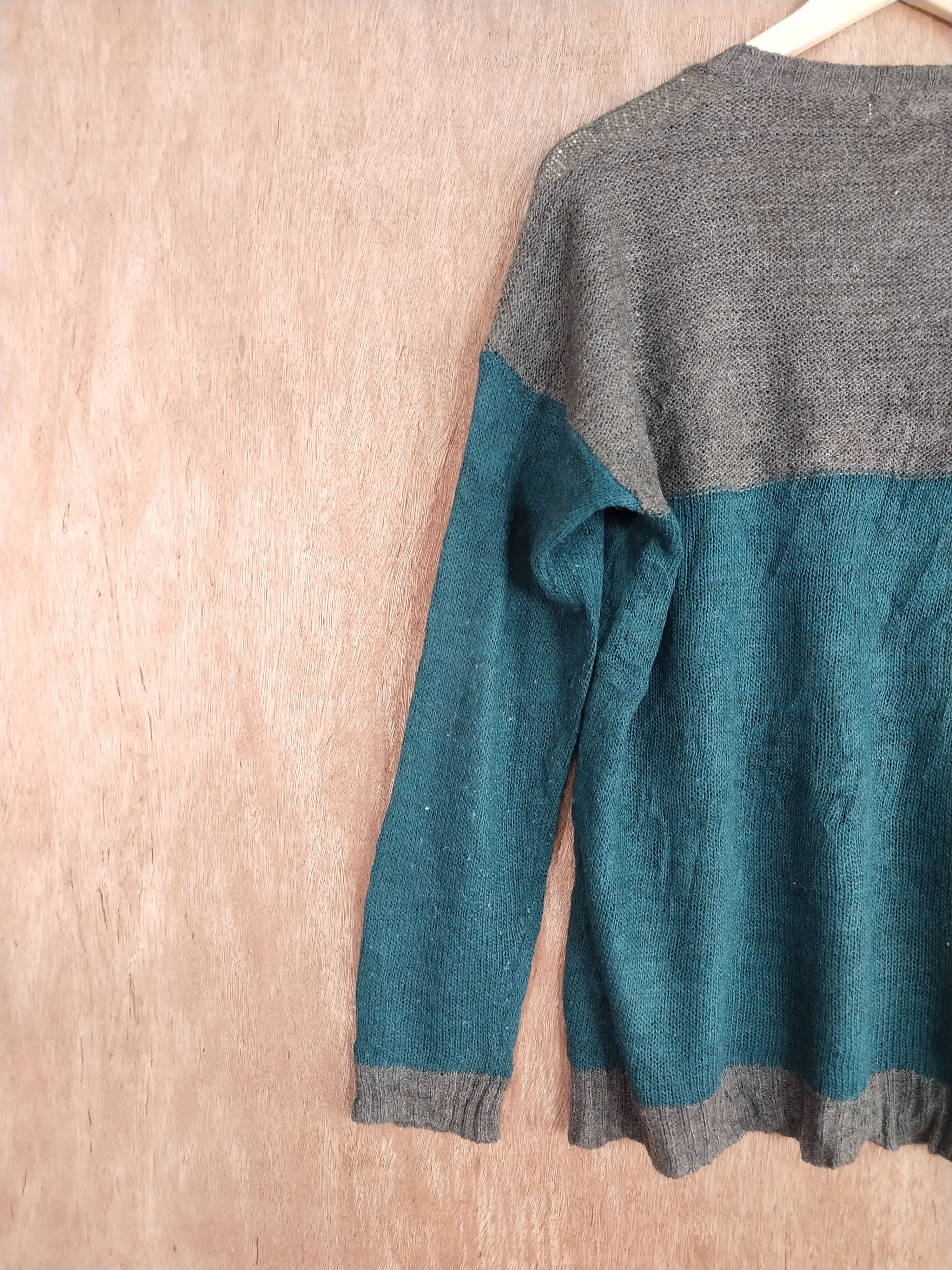 Homespun Knitwear × Japanese Brand Grove dark green knitwear #S146 Size L / US 10 / IT 46 - 9 Thumbnail