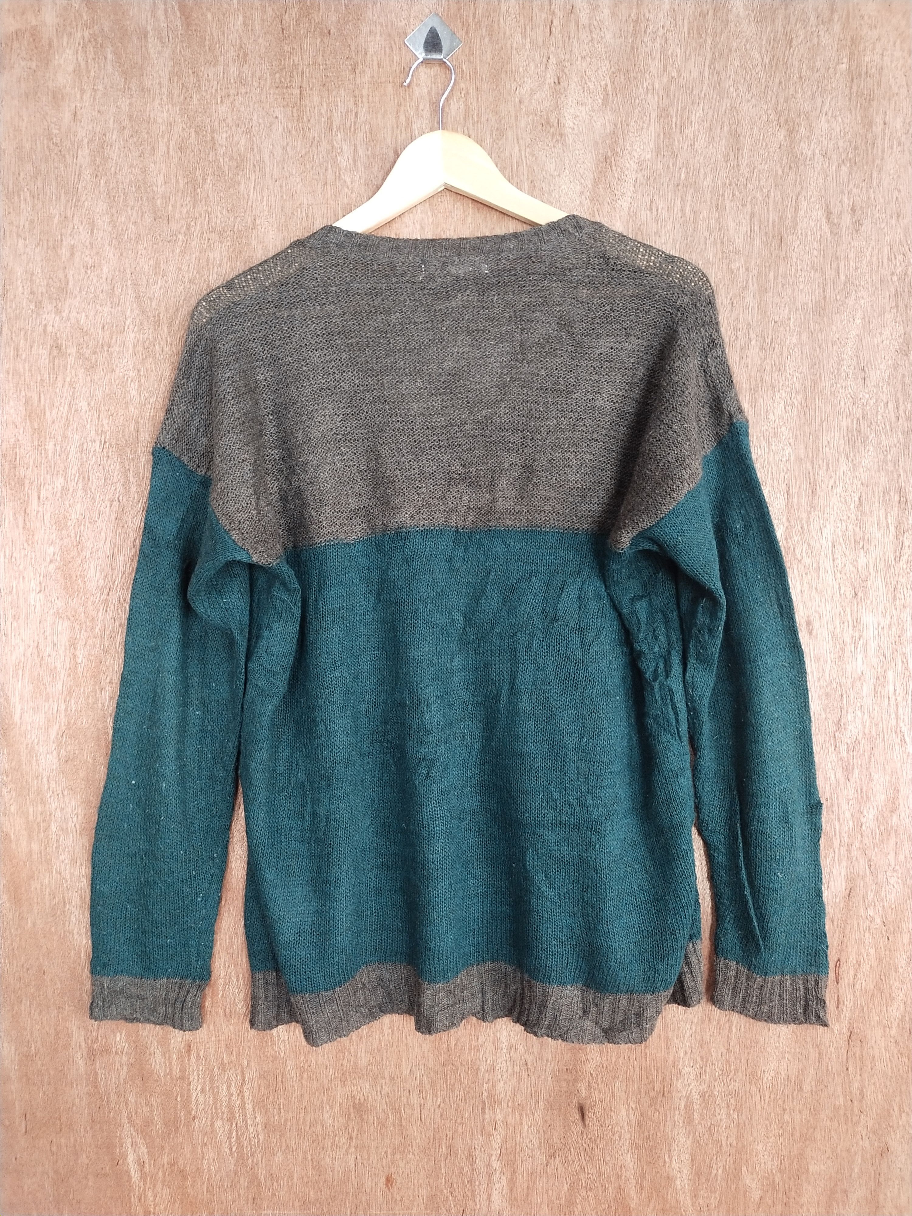Homespun Knitwear × Japanese Brand Grove dark green knitwear #S146 Size L / US 10 / IT 46 - 7 Thumbnail