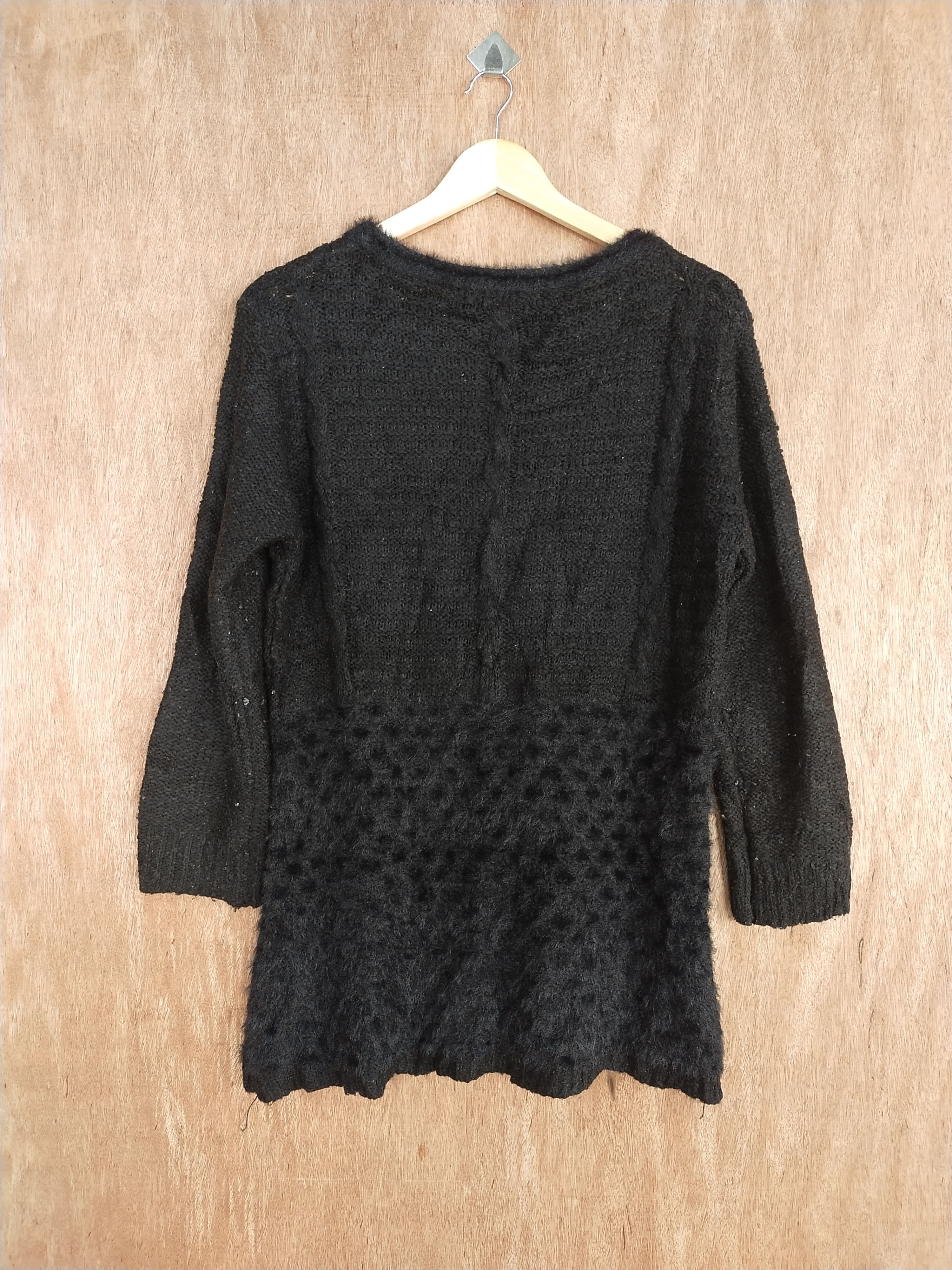 Homespun Knitwear × Japanese Brand Black japan vintage knitwear #S148 Size M / US 6-8 / IT 42-44 - 8 Thumbnail