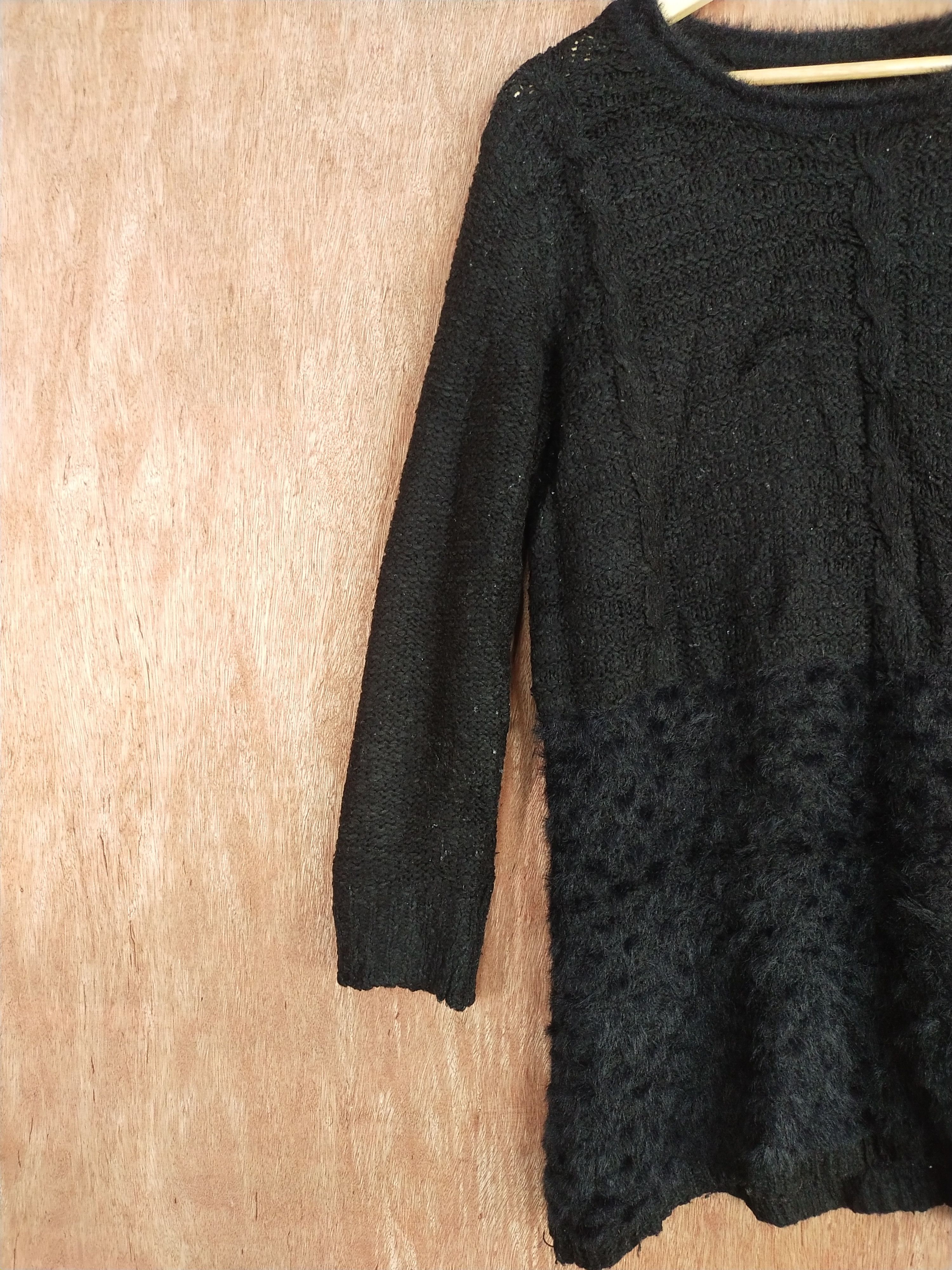 Homespun Knitwear × Japanese Brand Black japan vintage knitwear #S148 Size M / US 6-8 / IT 42-44 - 5 Thumbnail