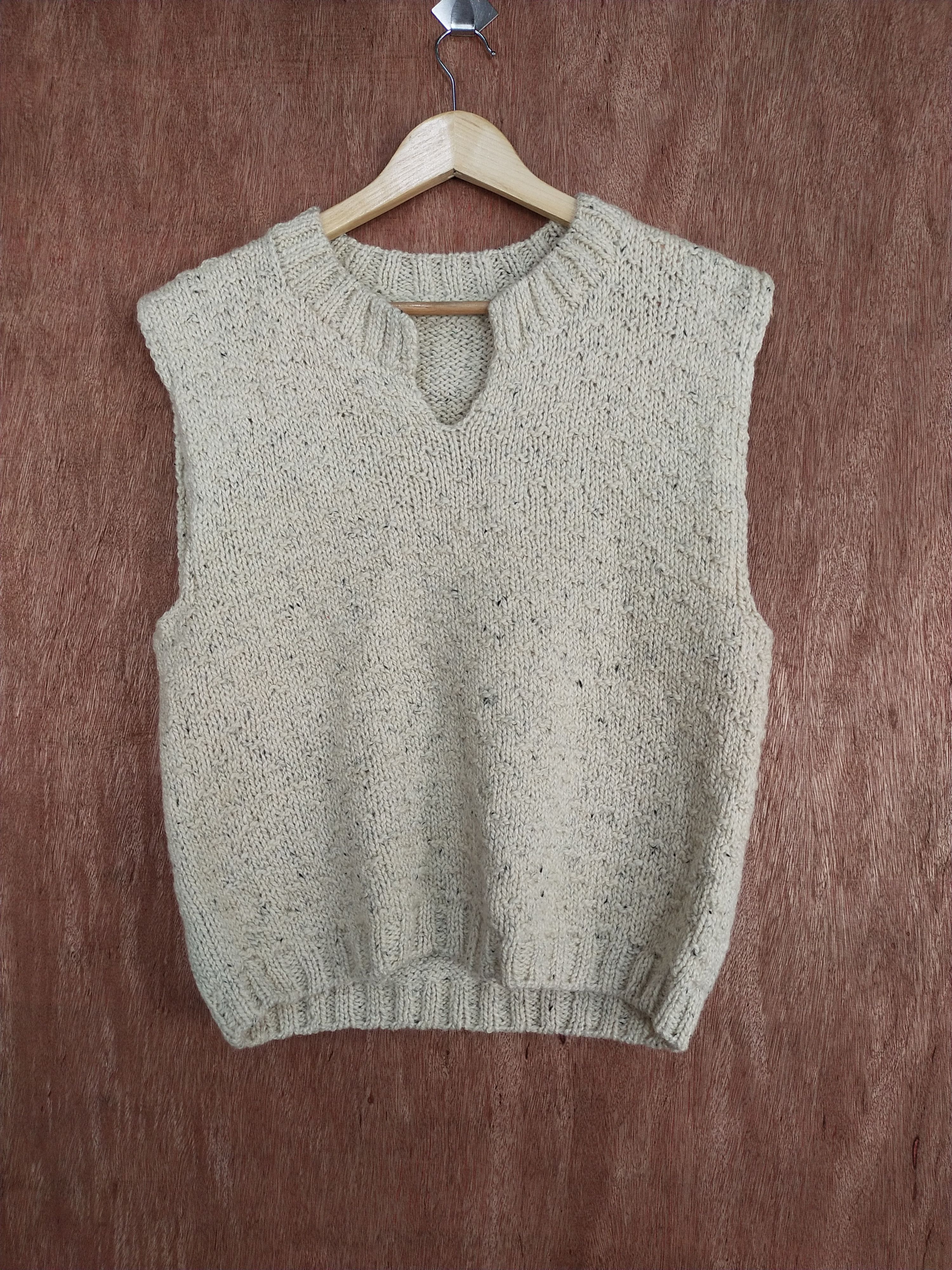 Homespun Knitwear Japan mohair Cream sleeveless knitwear #S152 Size US S / EU 44-46 / 1 - 1 Thumbnail