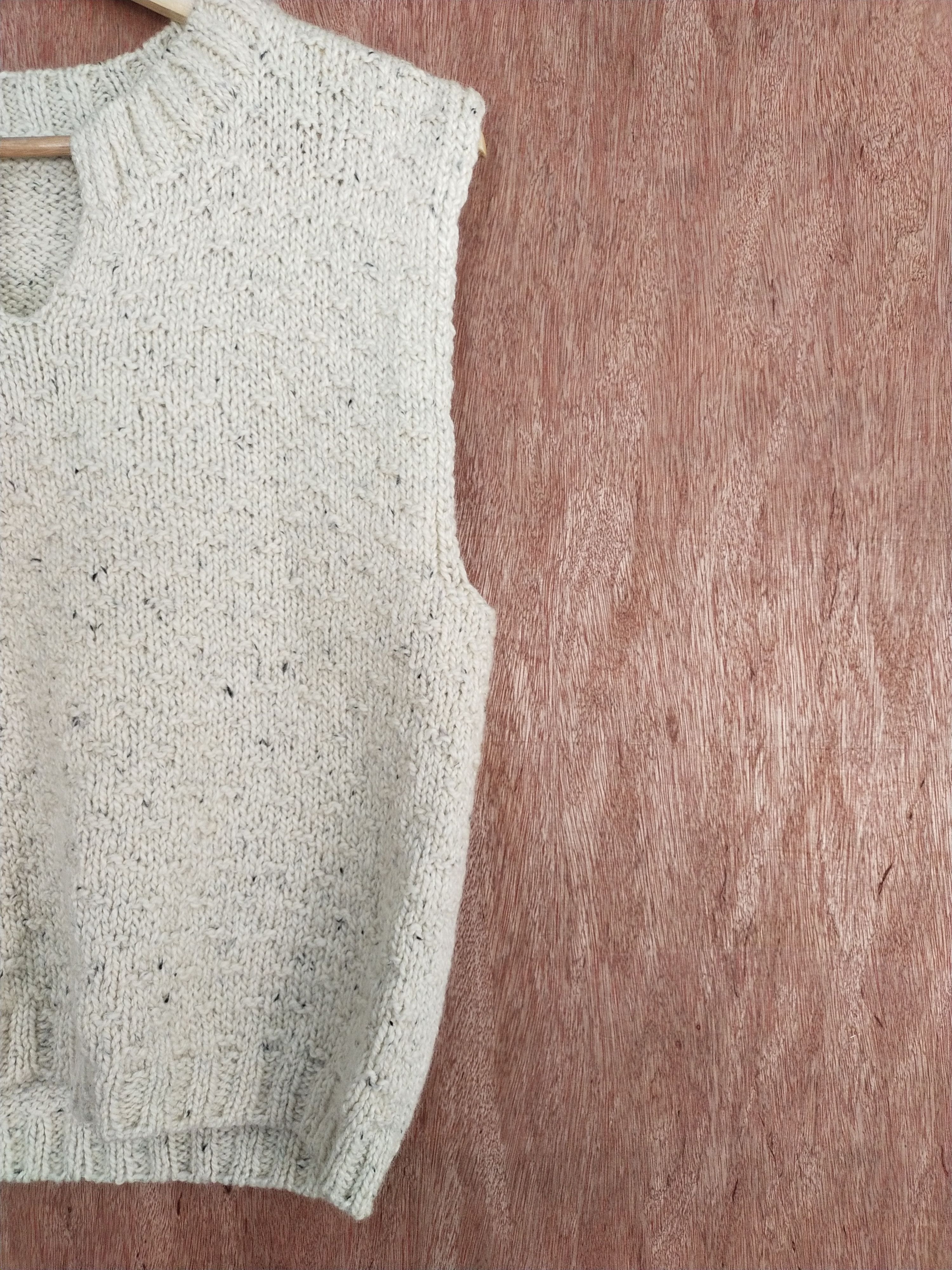 Homespun Knitwear Japan mohair Cream sleeveless knitwear #S152 Size US S / EU 44-46 / 1 - 3 Thumbnail