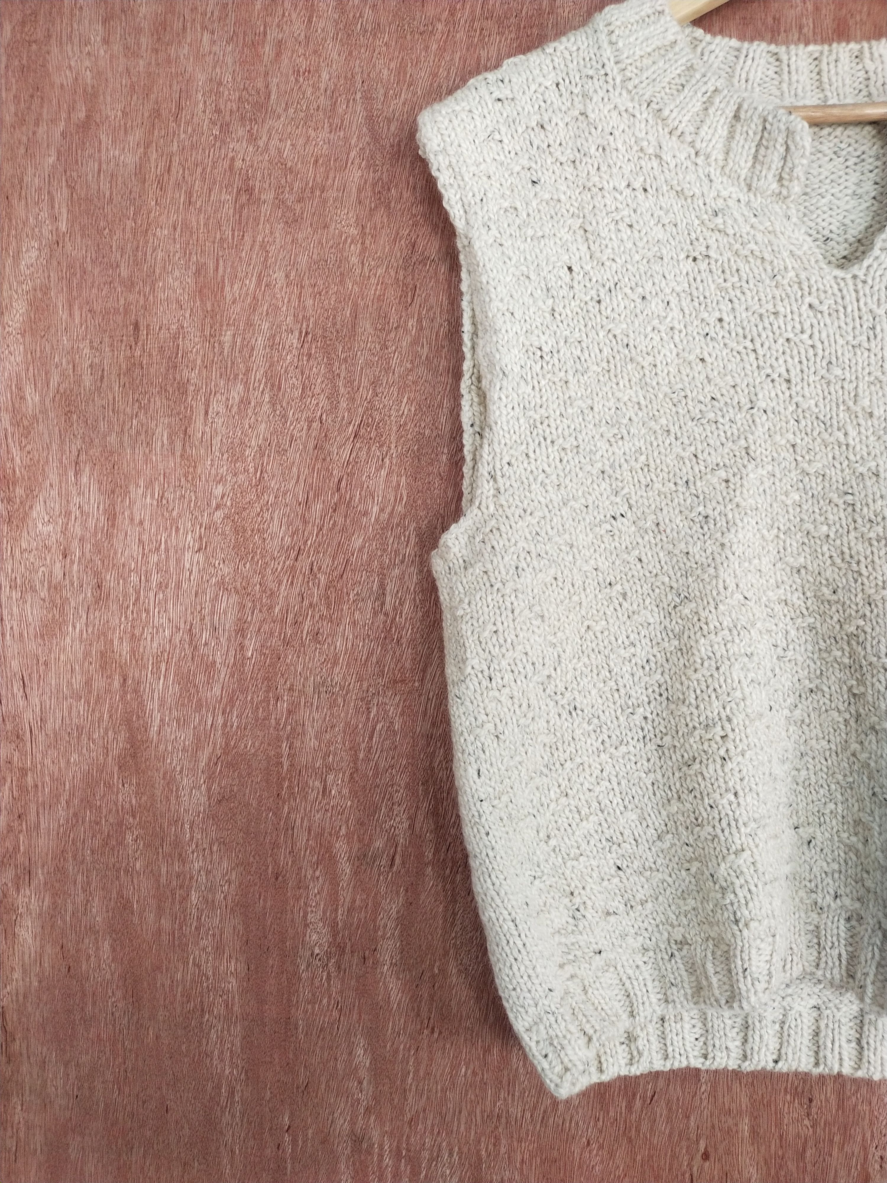 Homespun Knitwear Japan mohair Cream sleeveless knitwear #S152 Size US S / EU 44-46 / 1 - 4 Thumbnail