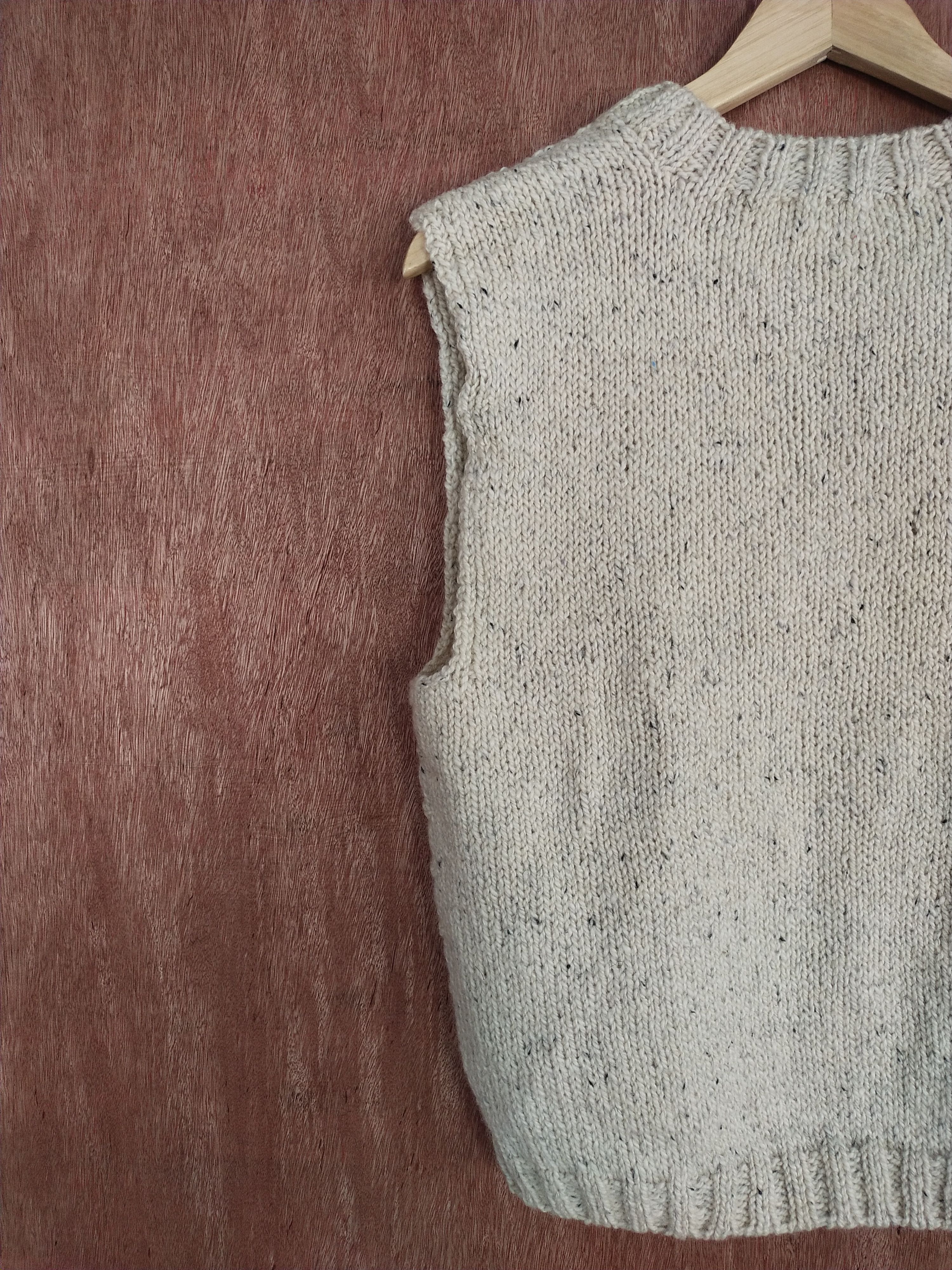 Homespun Knitwear Japan mohair Cream sleeveless knitwear #S152 Size US S / EU 44-46 / 1 - 7 Thumbnail