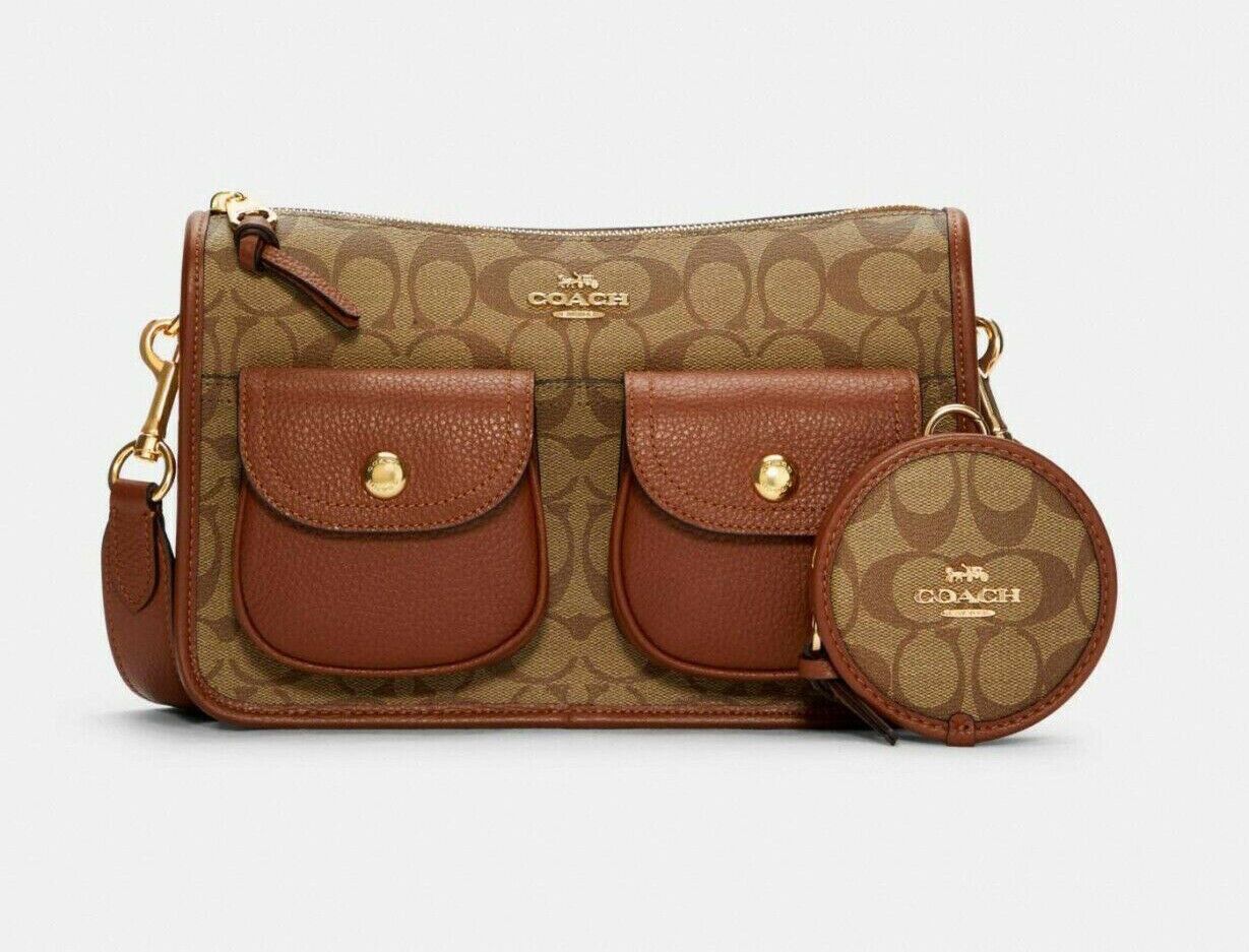 Pennie Crossbody With Coin Case In Signature Canvas